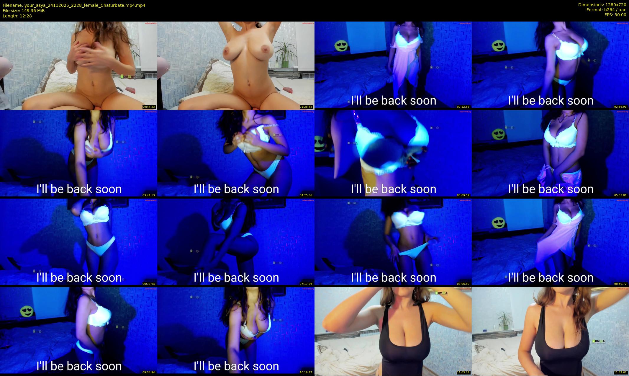 your_asya — 13 minute Chaturbate female cam show recording, 720p, Nov 24, 2025