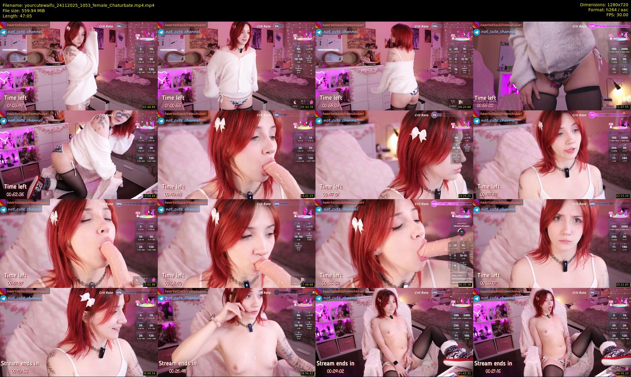 yourcutewaifu — 48 minute Chaturbate female cam show recording, 720p, Nov 24, 2025