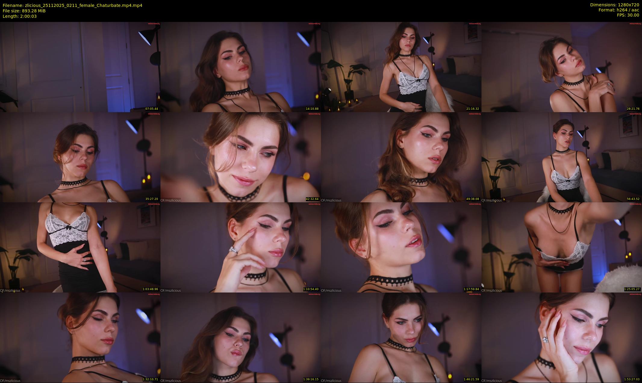 zlicious — 121 minute Chaturbate female cam show recording, 720p, Nov 25, 2025