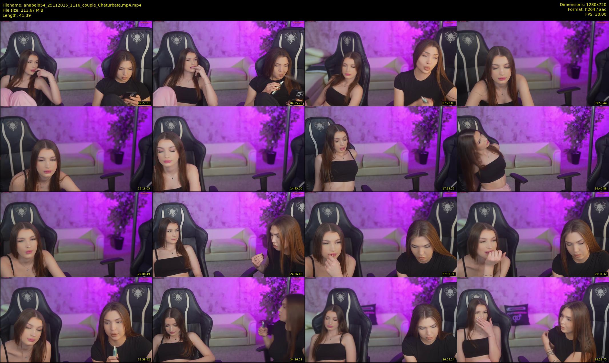 anabel054 — 42 minute Chaturbate female cam show recording, 720p, Nov 25, 2025
