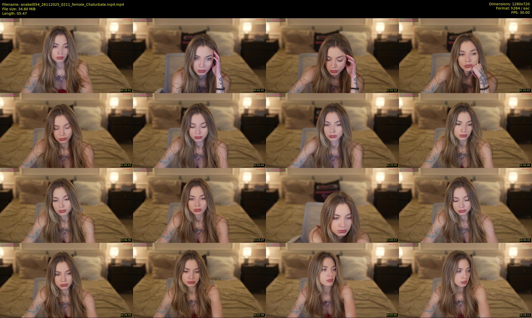 anabel054 — 6 minute Chaturbate female cam show recording, 720p, Nov 26, 2025
