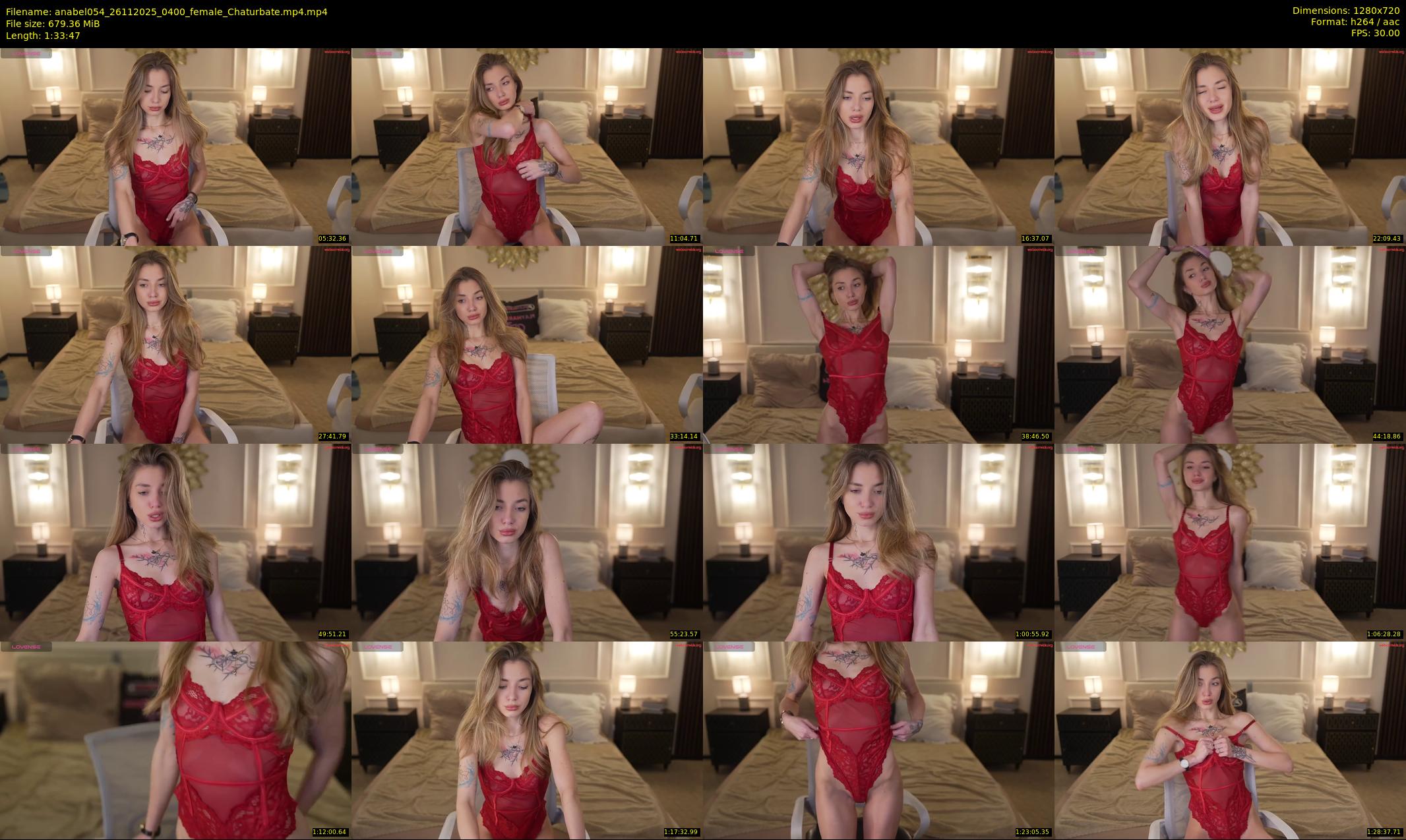 anabel054 — 94 minute Chaturbate female cam show recording, 720p, Nov 26, 2025