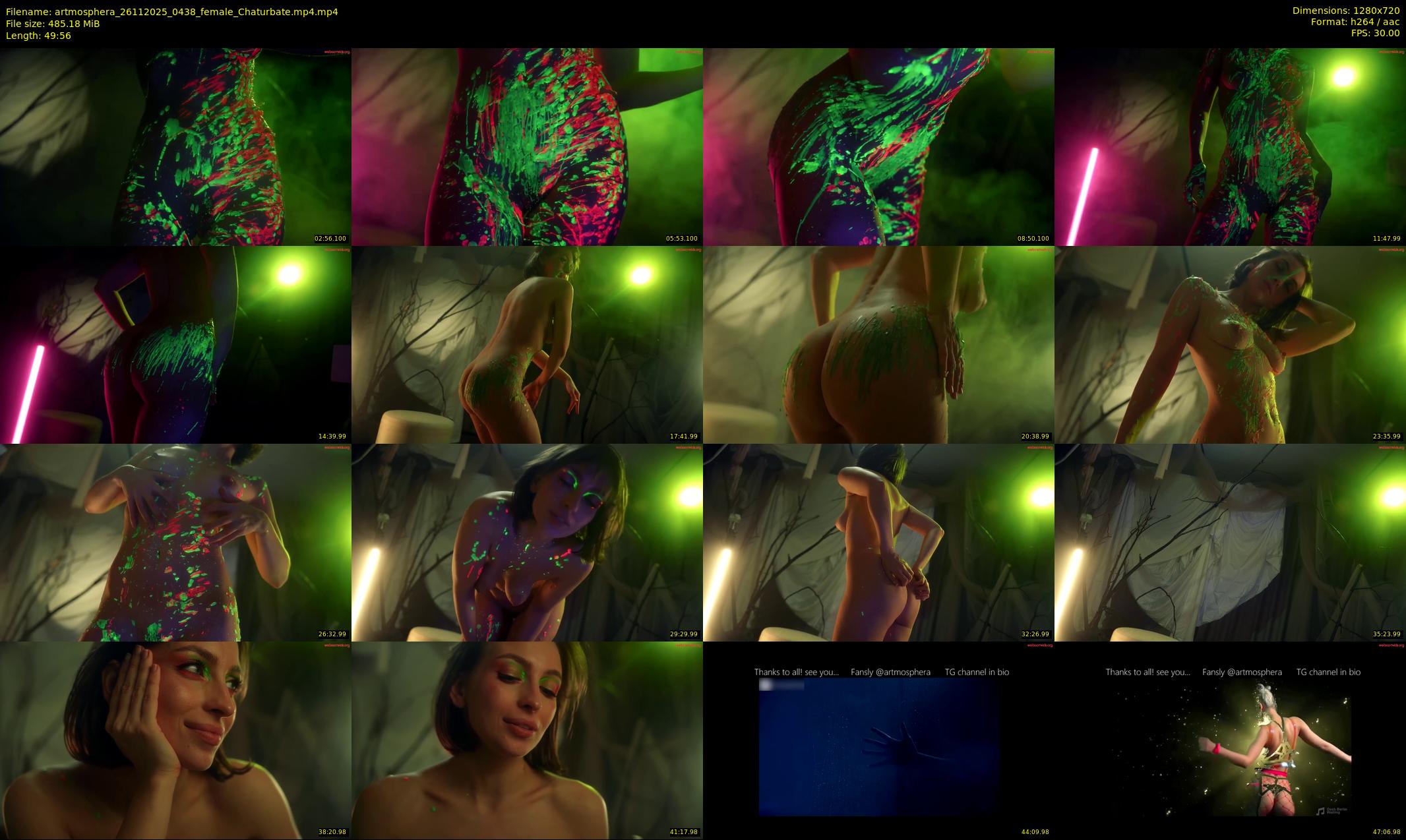 artmosphera — 50 minute Chaturbate female cam show recording, 720p, Nov 26, 2025