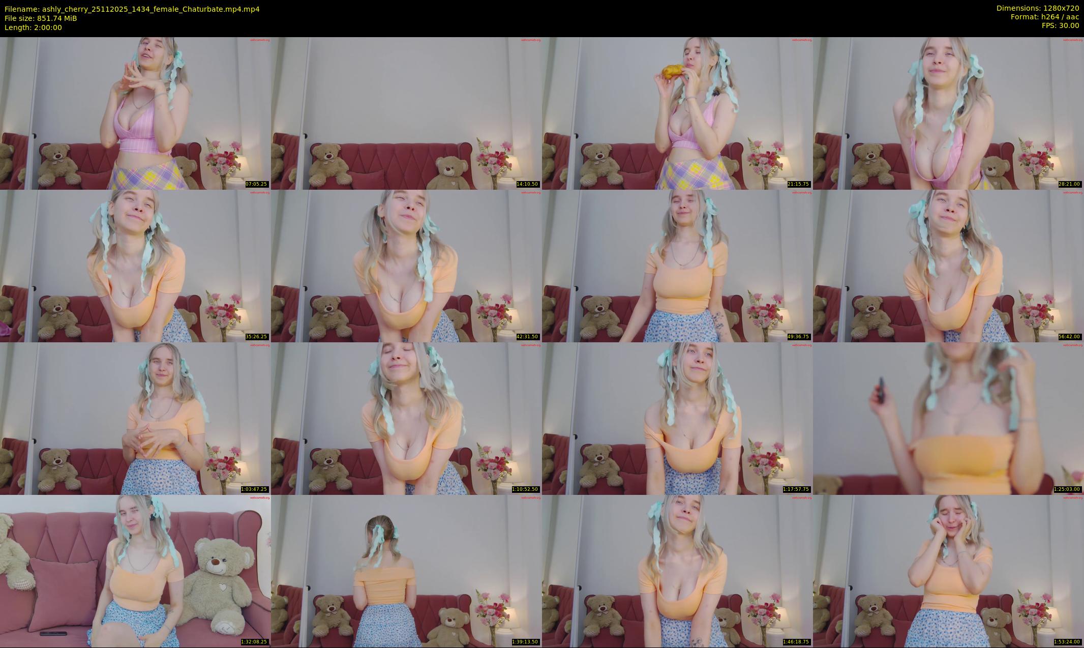 ashly_cherry — 120 minute Chaturbate female cam show recording, 720p, Nov 25, 2025