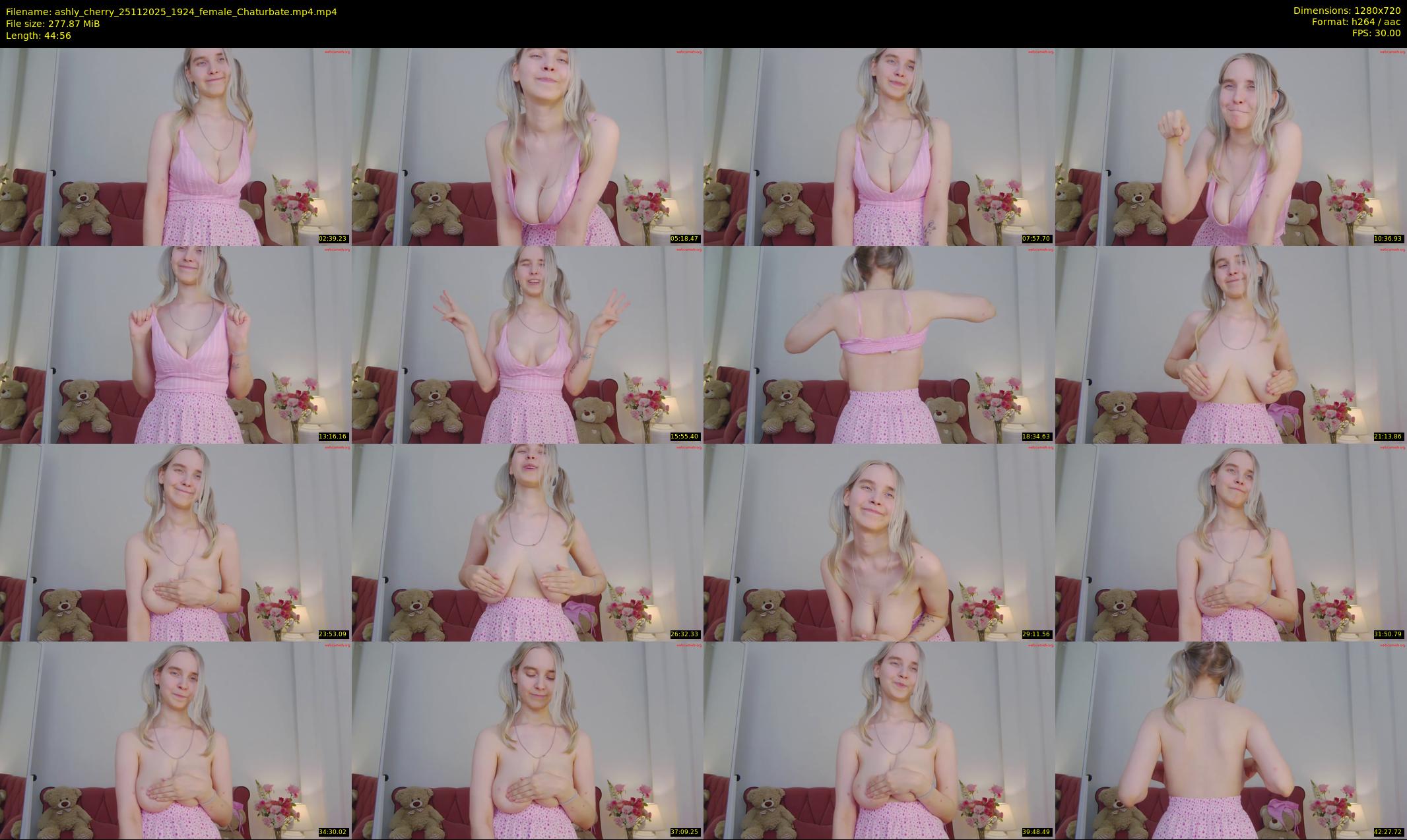 ashly_cherry — 45 minute Chaturbate female cam show recording, 720p, Nov 25, 2025