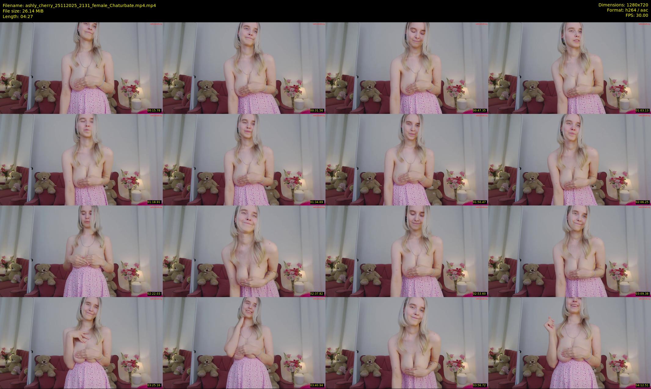 ashly_cherry — 5 minute Chaturbate female cam show recording, 720p, Nov 25, 2025