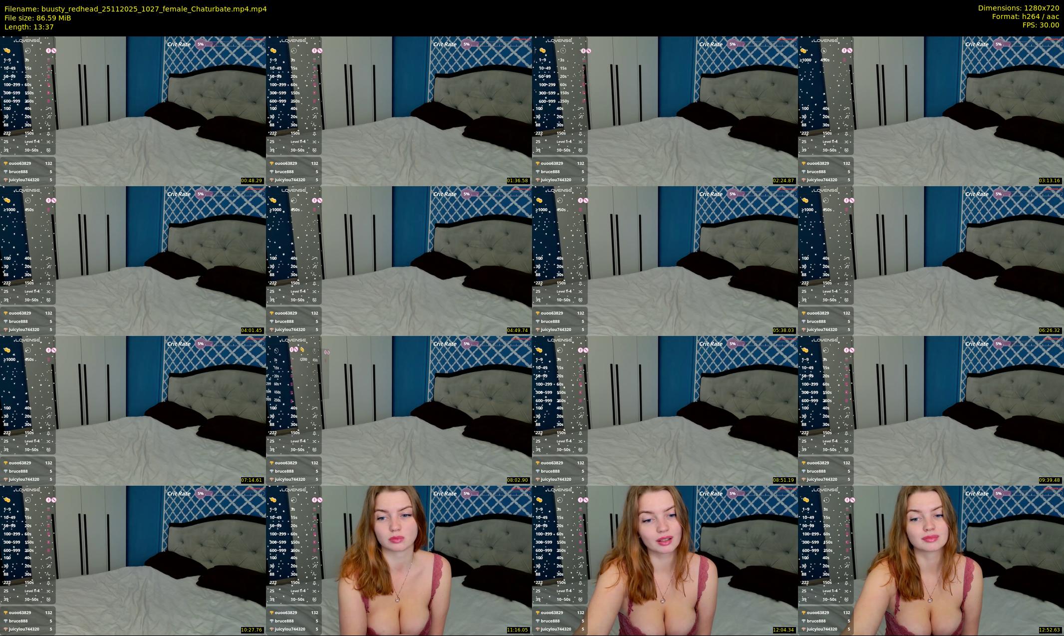 buusty_redhead — 14 minute Chaturbate female cam show recording, 720p, Nov 25, 2025