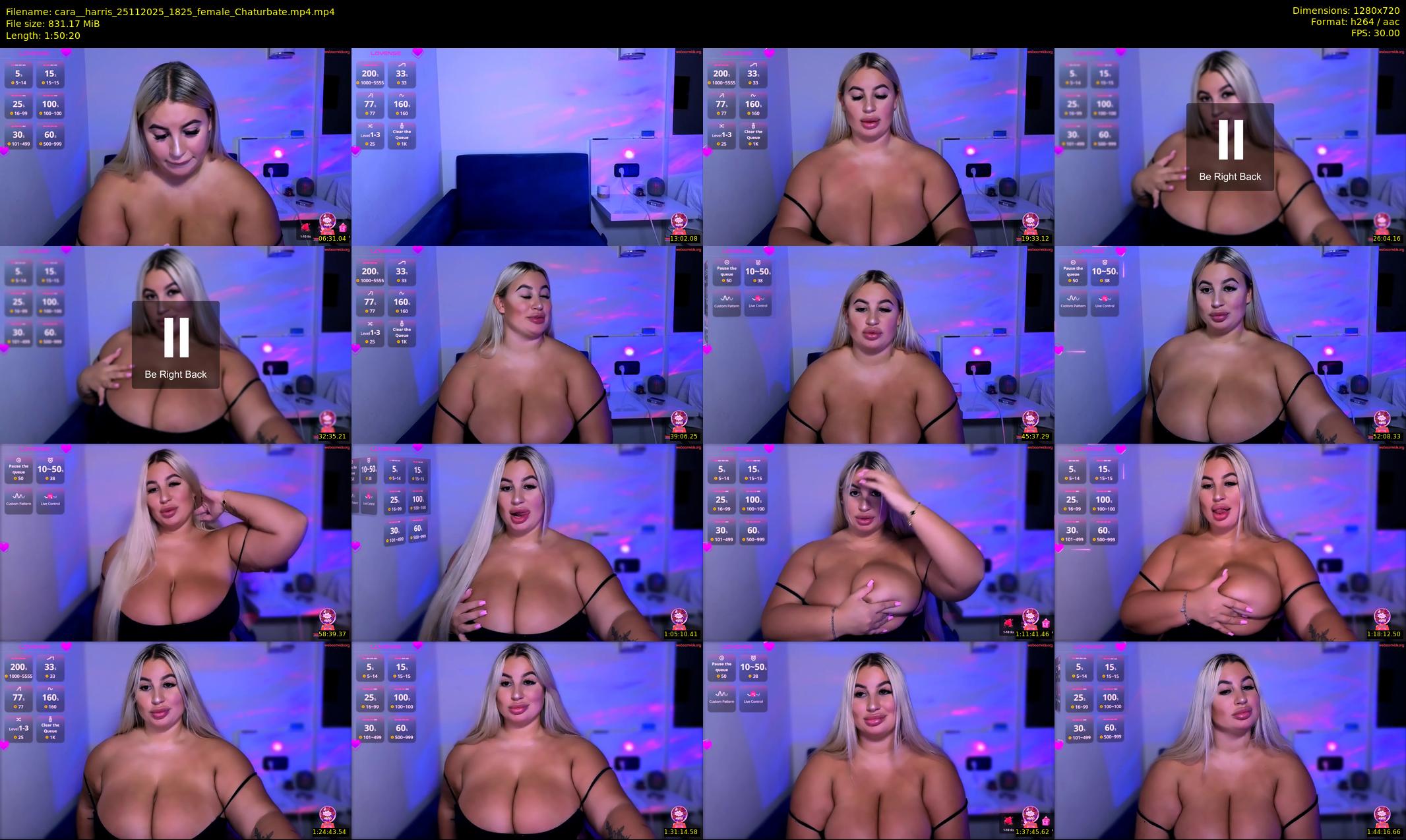 cara__harris — 111 minute Chaturbate female cam show recording, 720p, Nov 25, 2025