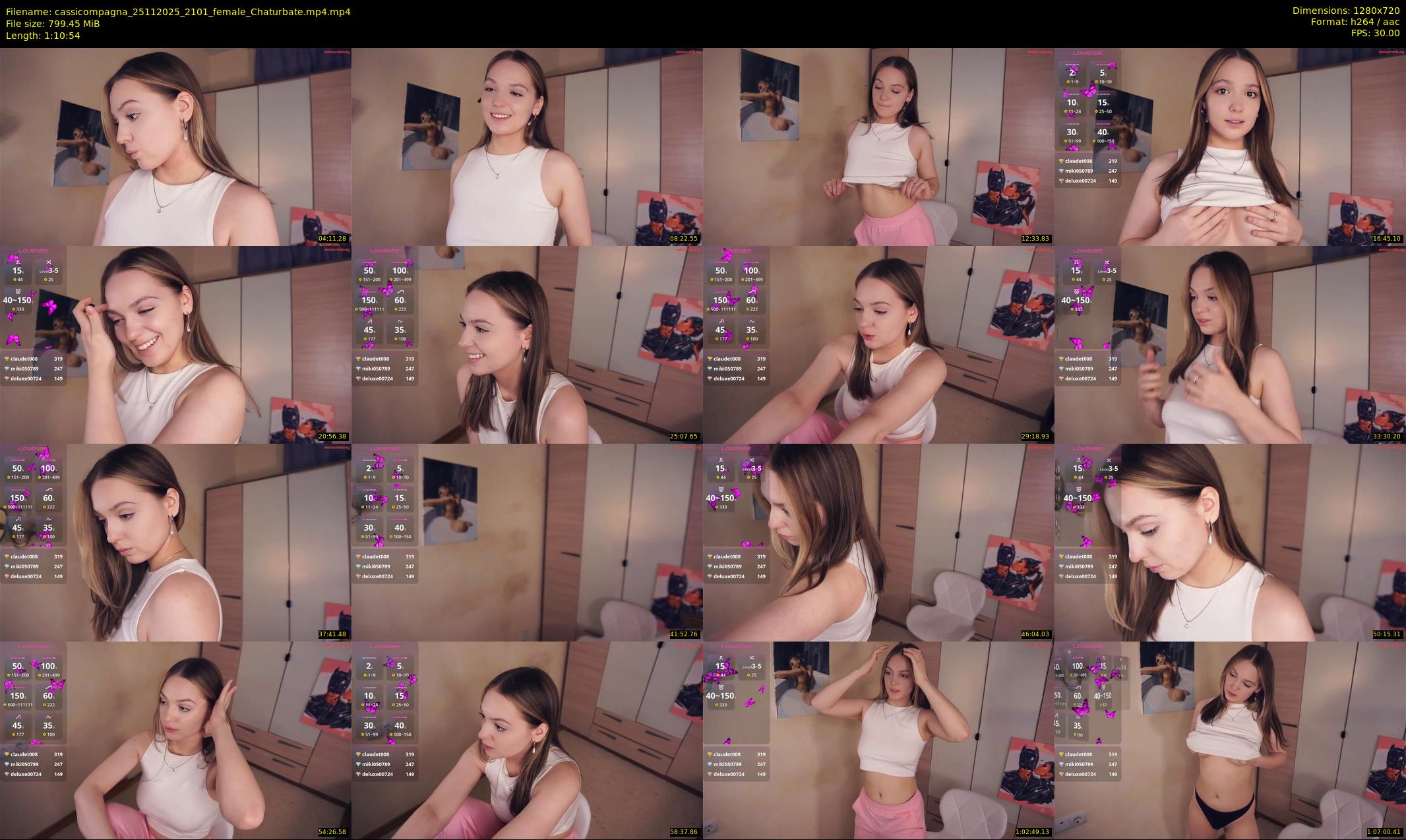 cassicompagna — 71 minute Chaturbate female cam show recording, 720p, Nov 25, 2025