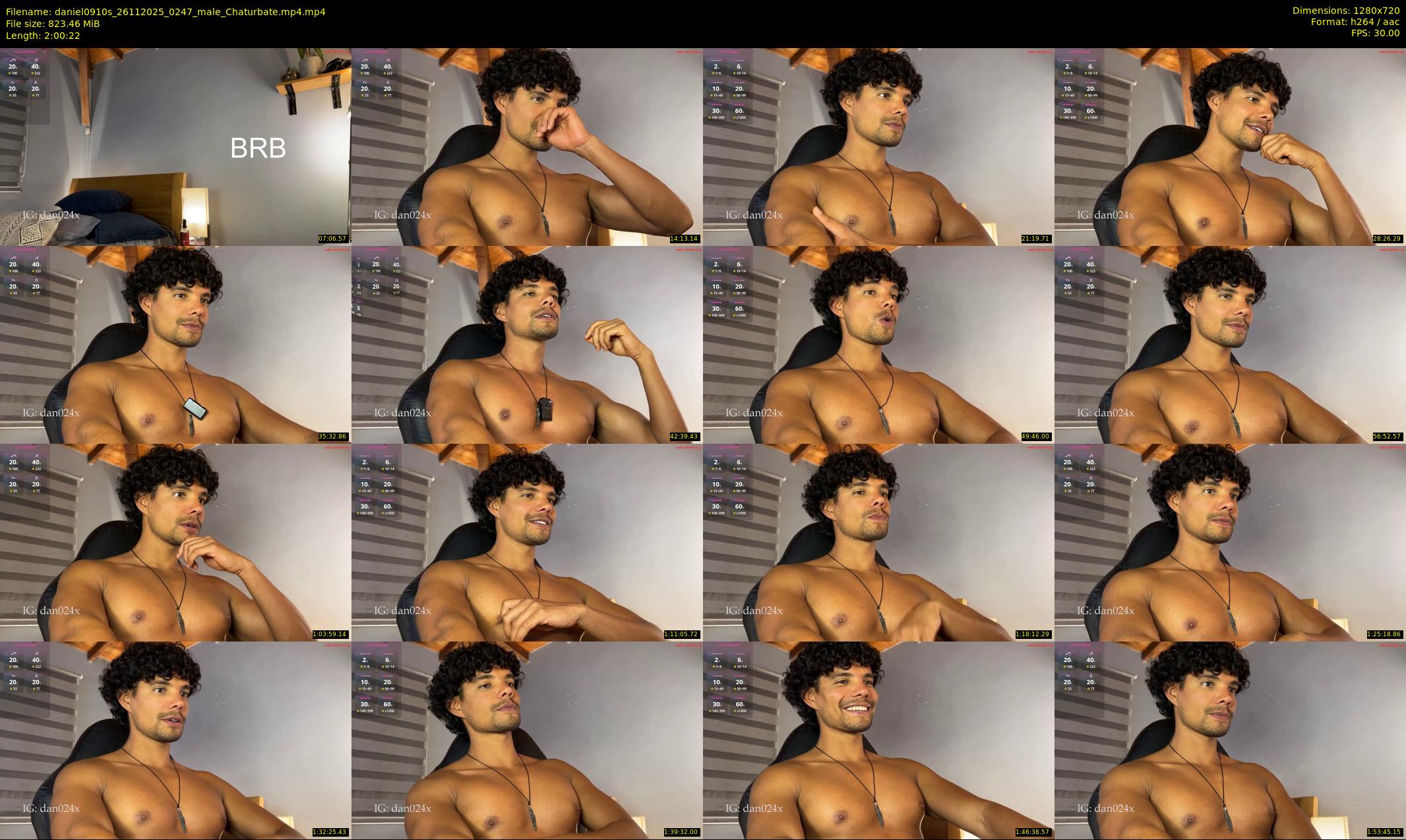 daniel0910s — 121 minute Chaturbate male cam show recording, 720p, Nov 26, 2025
