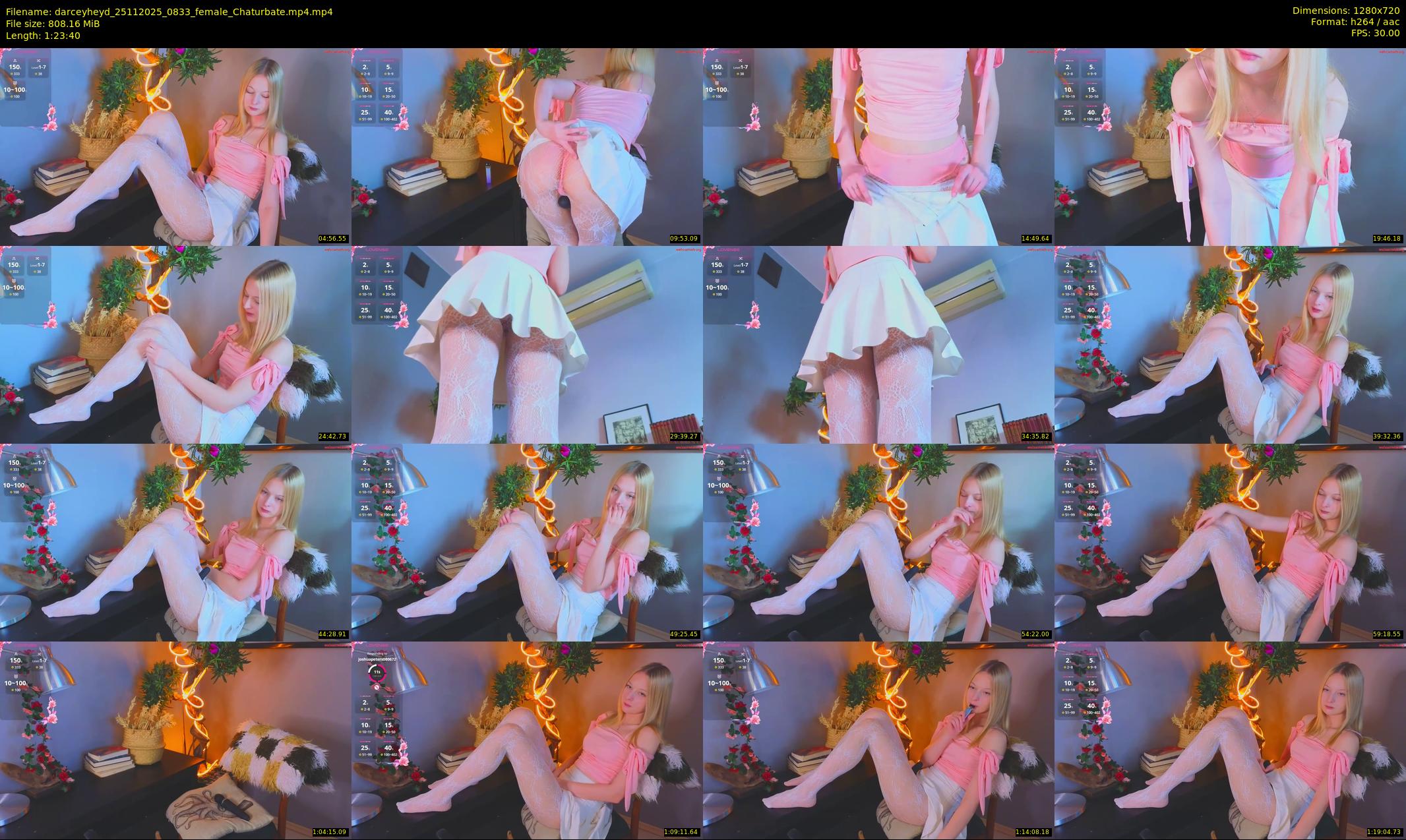 darceyheyd — 84 minute Chaturbate female cam show recording, 720p, Nov 25, 2025