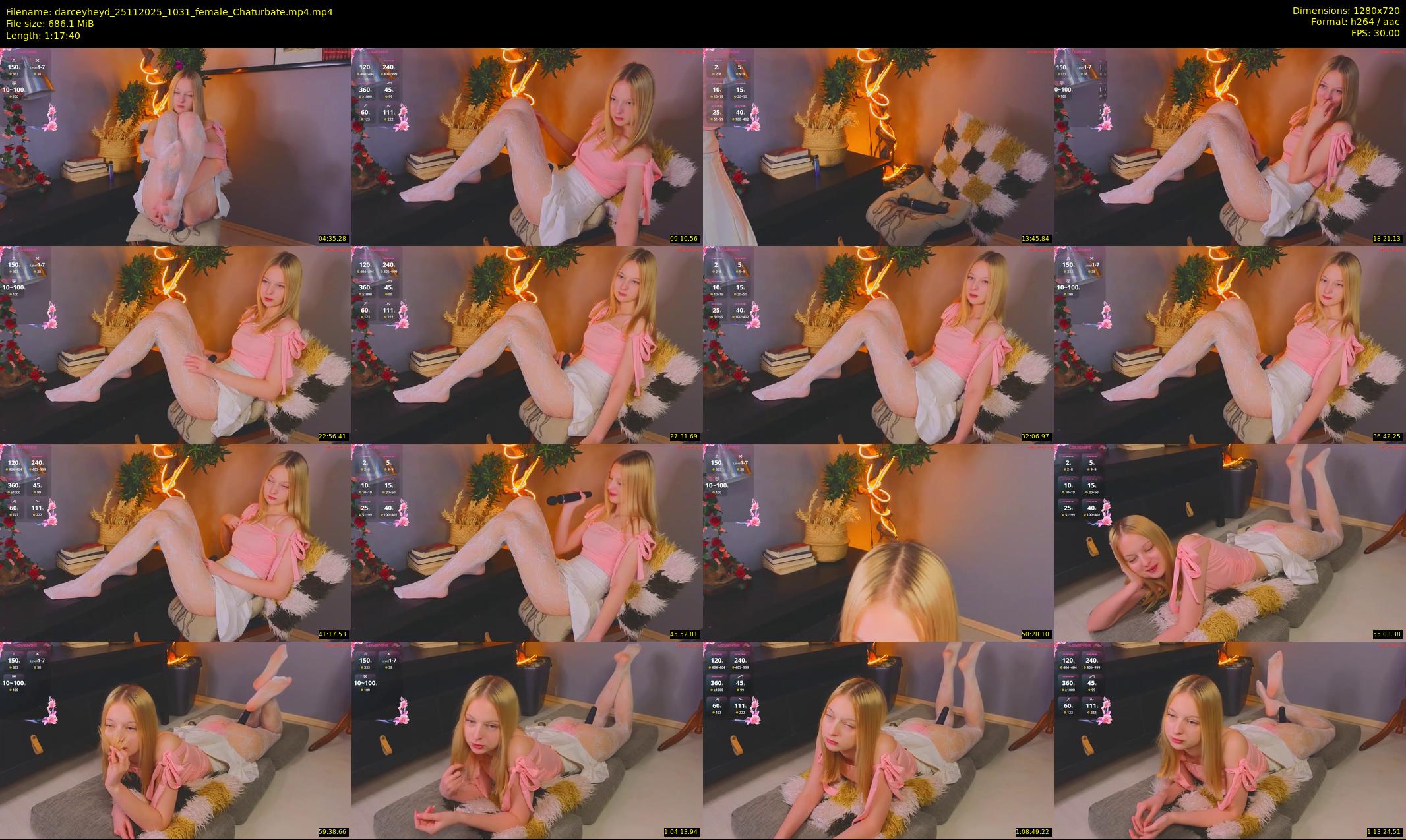 darceyheyd — 78 minute Chaturbate female cam show recording, 720p, Nov 25, 2025