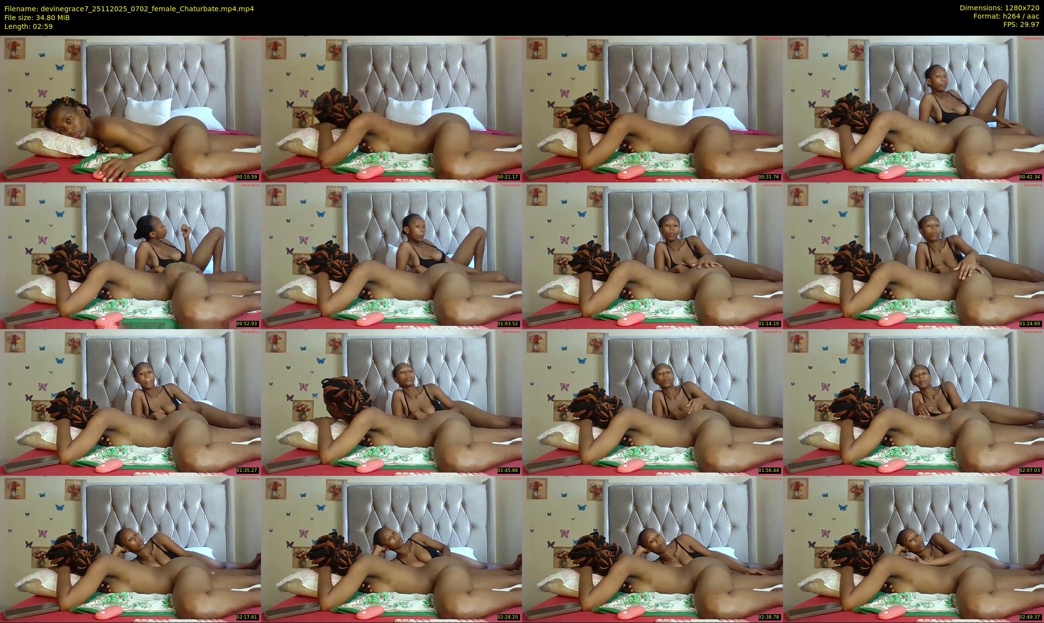 devinegrace7 — 3 minute Chaturbate female cam show recording, 720p, Nov 25, 2025