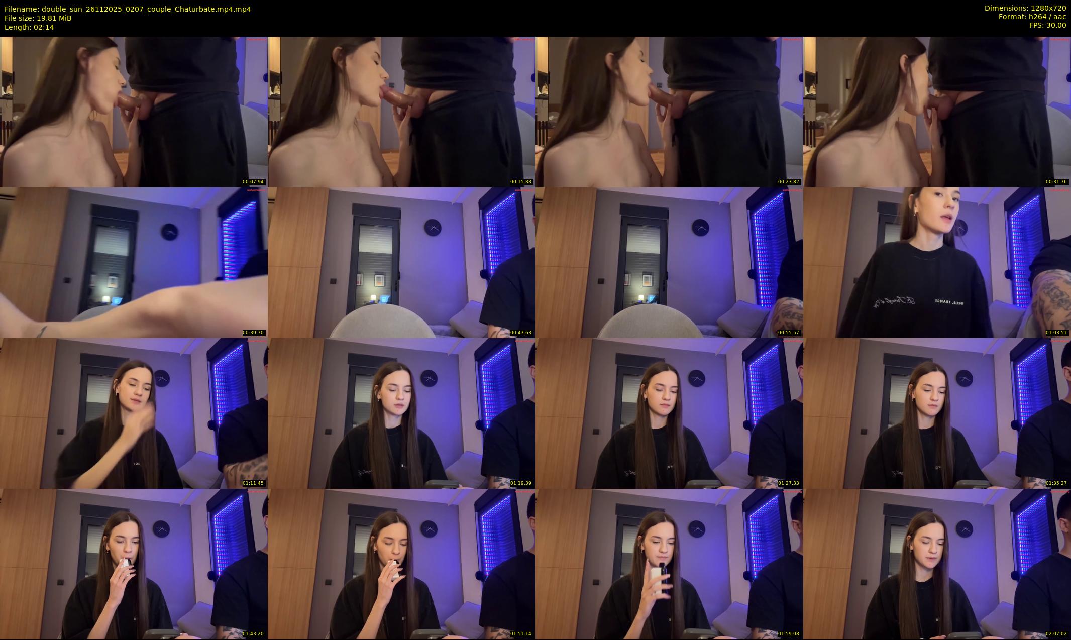 double_sun — 3 minute Chaturbate couple cam show recording, 720p, Nov 26, 2025