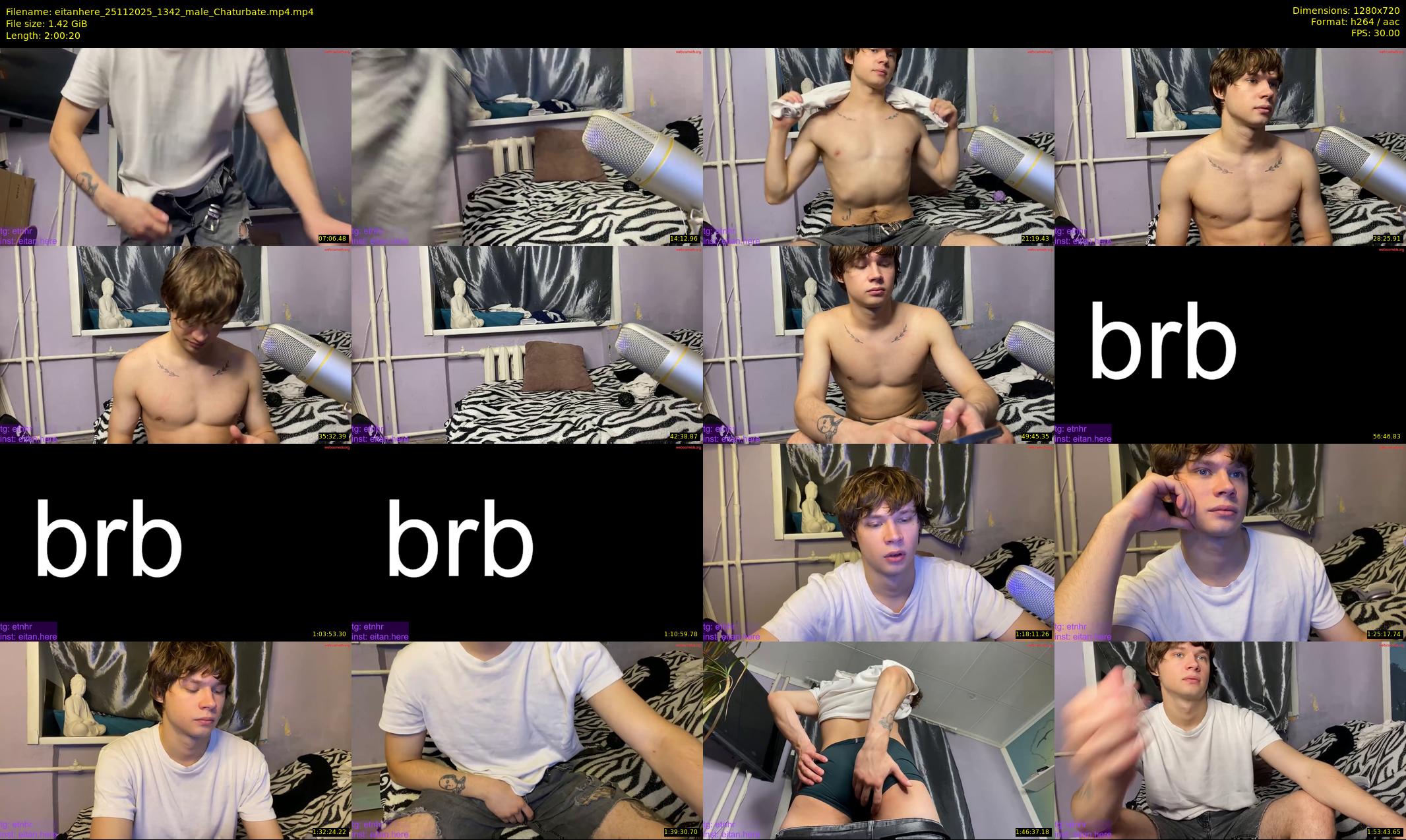 eitanhere — 121 minute Chaturbate male cam show recording, 720p, Nov 25, 2025