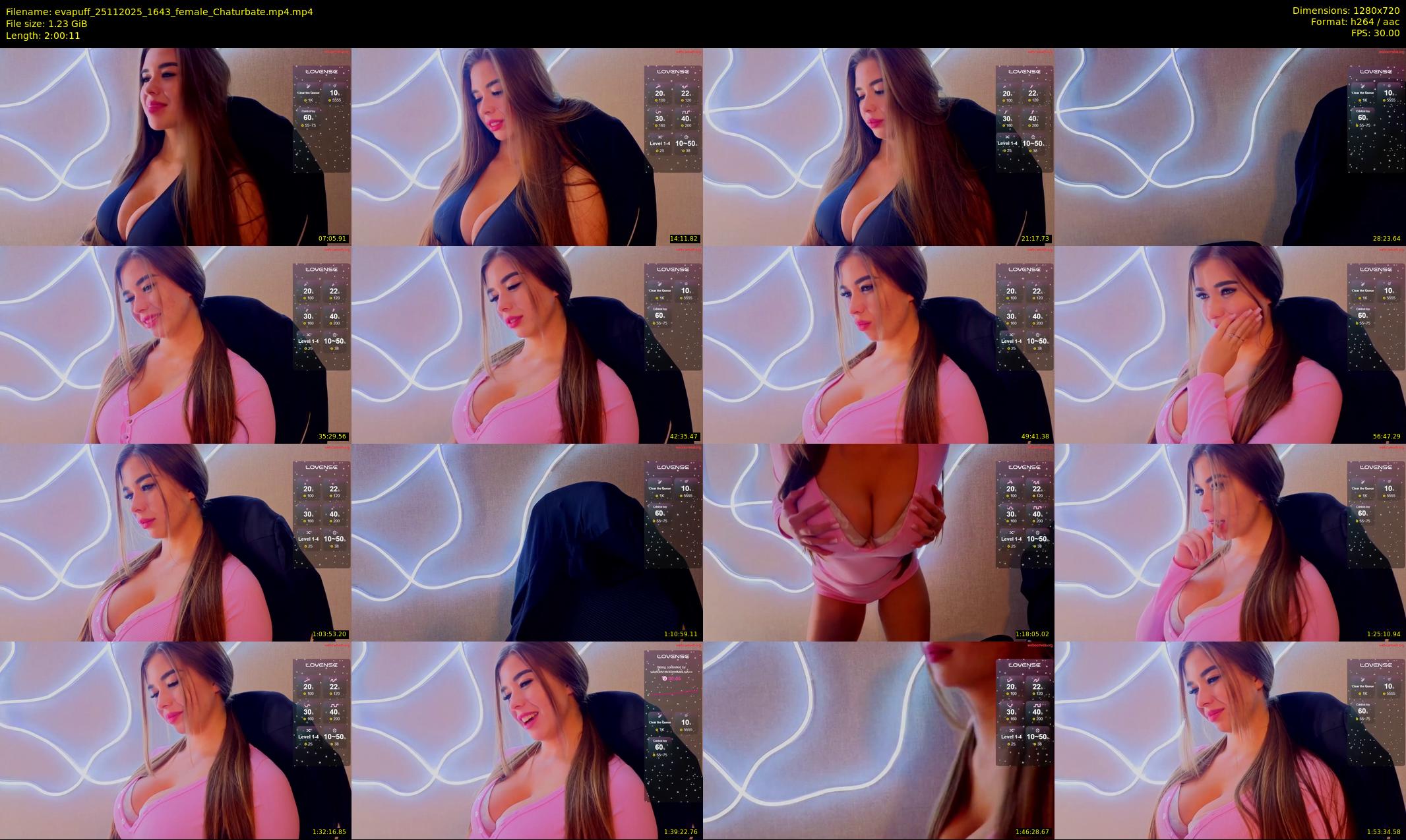 evapuff — 121 minute Chaturbate female cam show recording, 720p, Nov 25, 2025