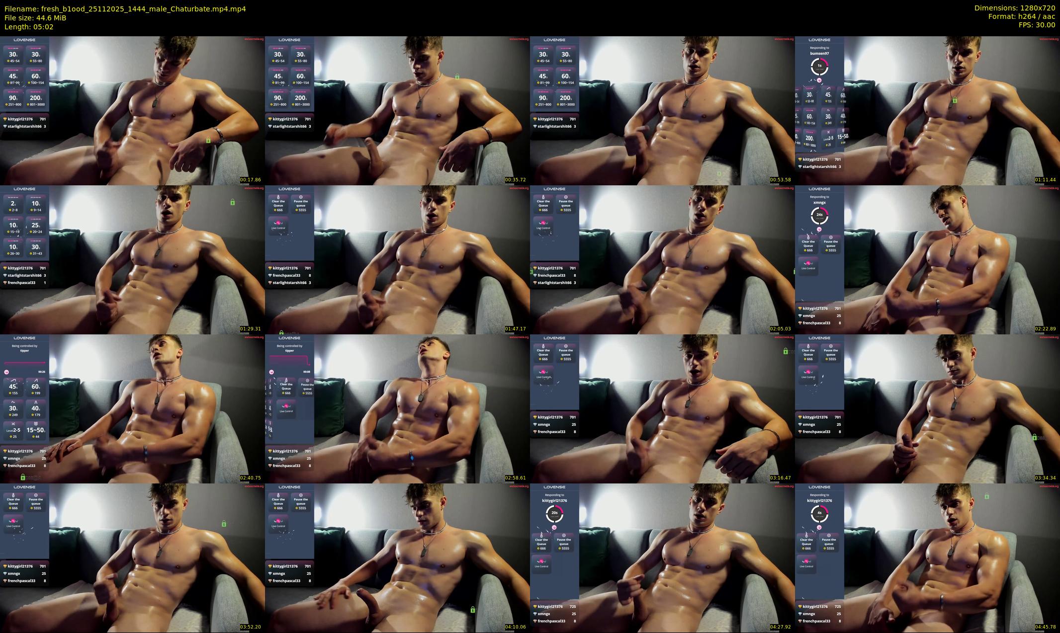 fresh_b1ood — 6 minute Chaturbate male cam show recording, 720p, Nov 25, 2025