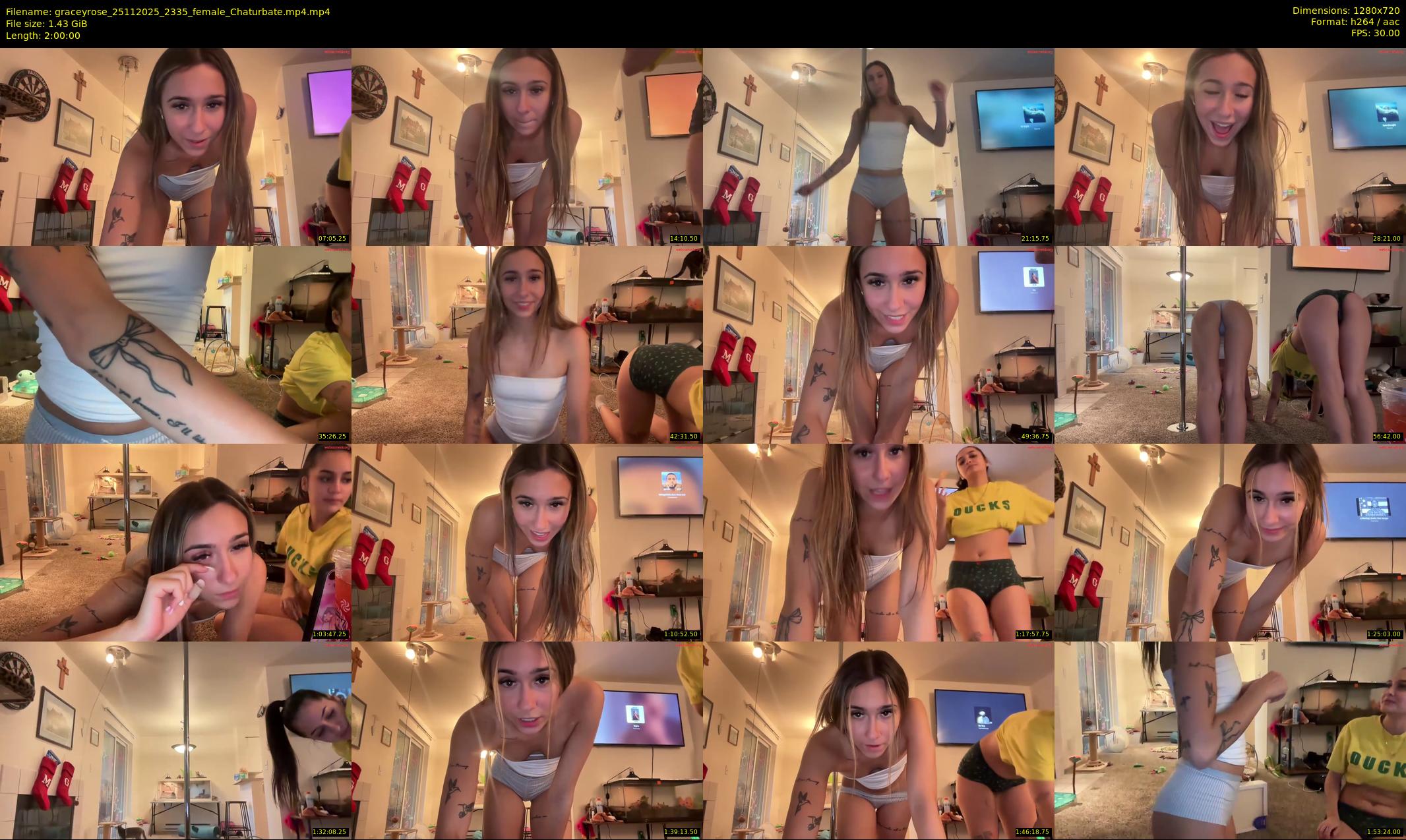 graceyrose — 120 minute Chaturbate female cam show recording, 720p, Nov 25, 2025