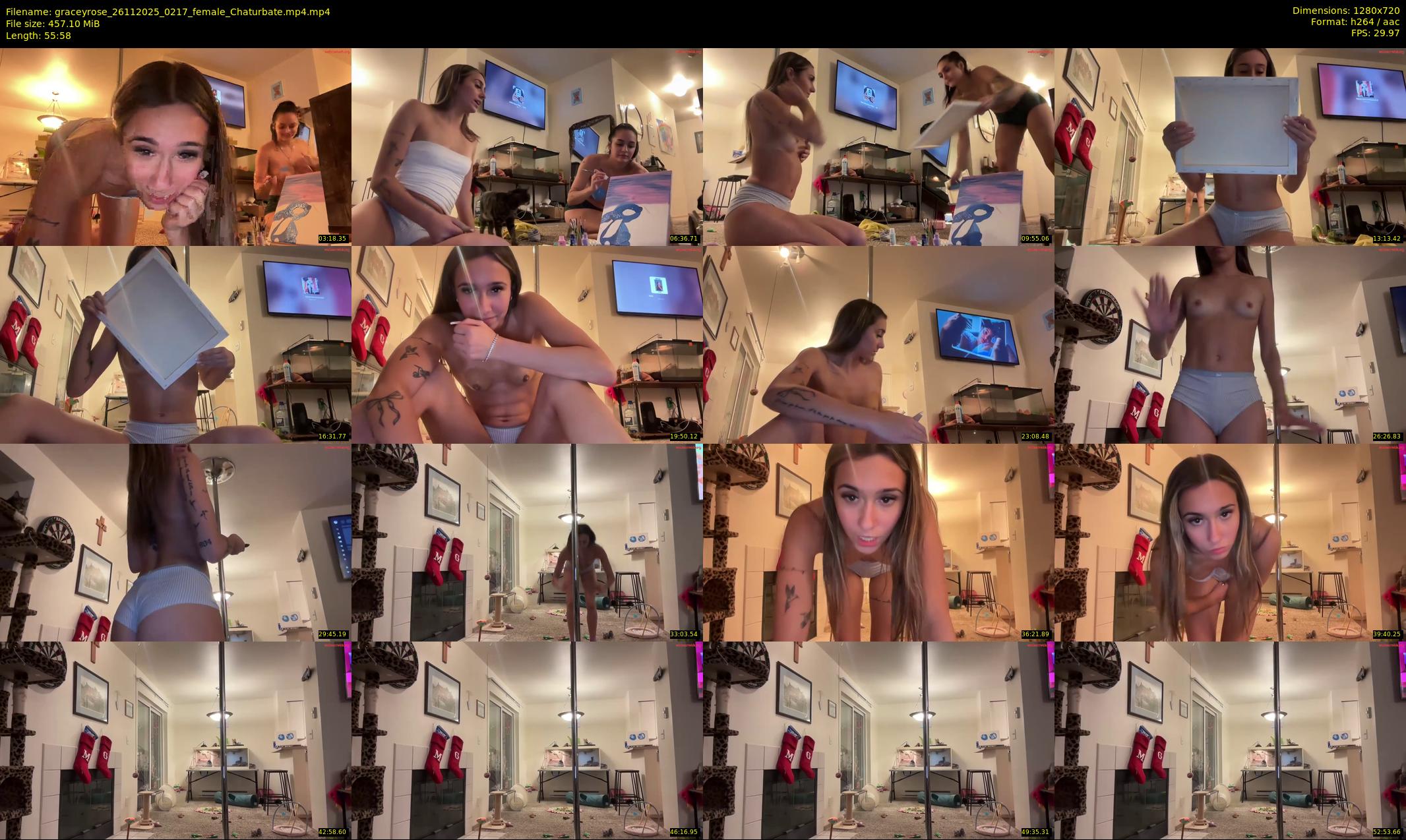 graceyrose — 56 minute Chaturbate female cam show recording, 720p, Nov 26, 2025