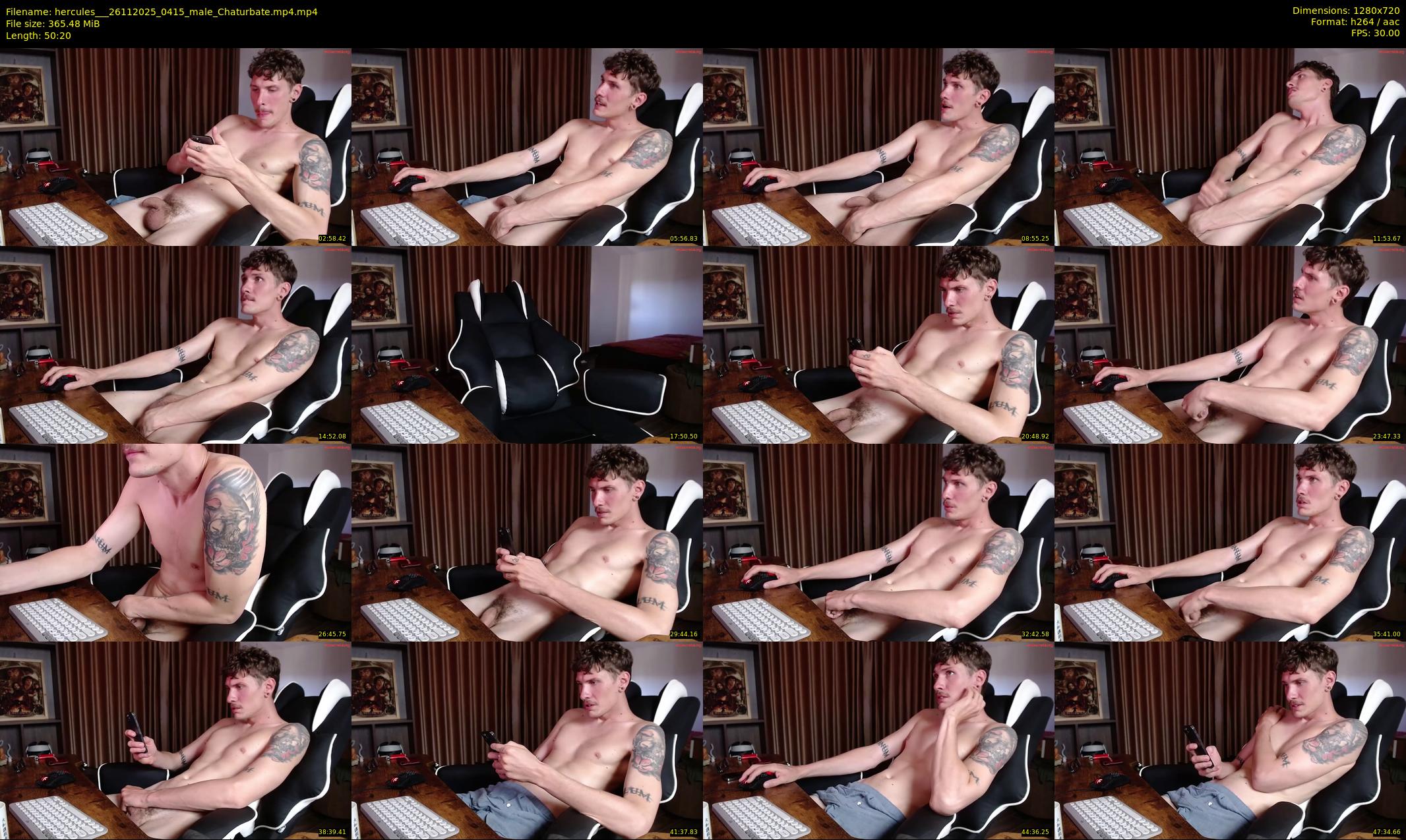 hercules__ — 51 minute Chaturbate male cam show recording, 720p, Nov 26, 2025