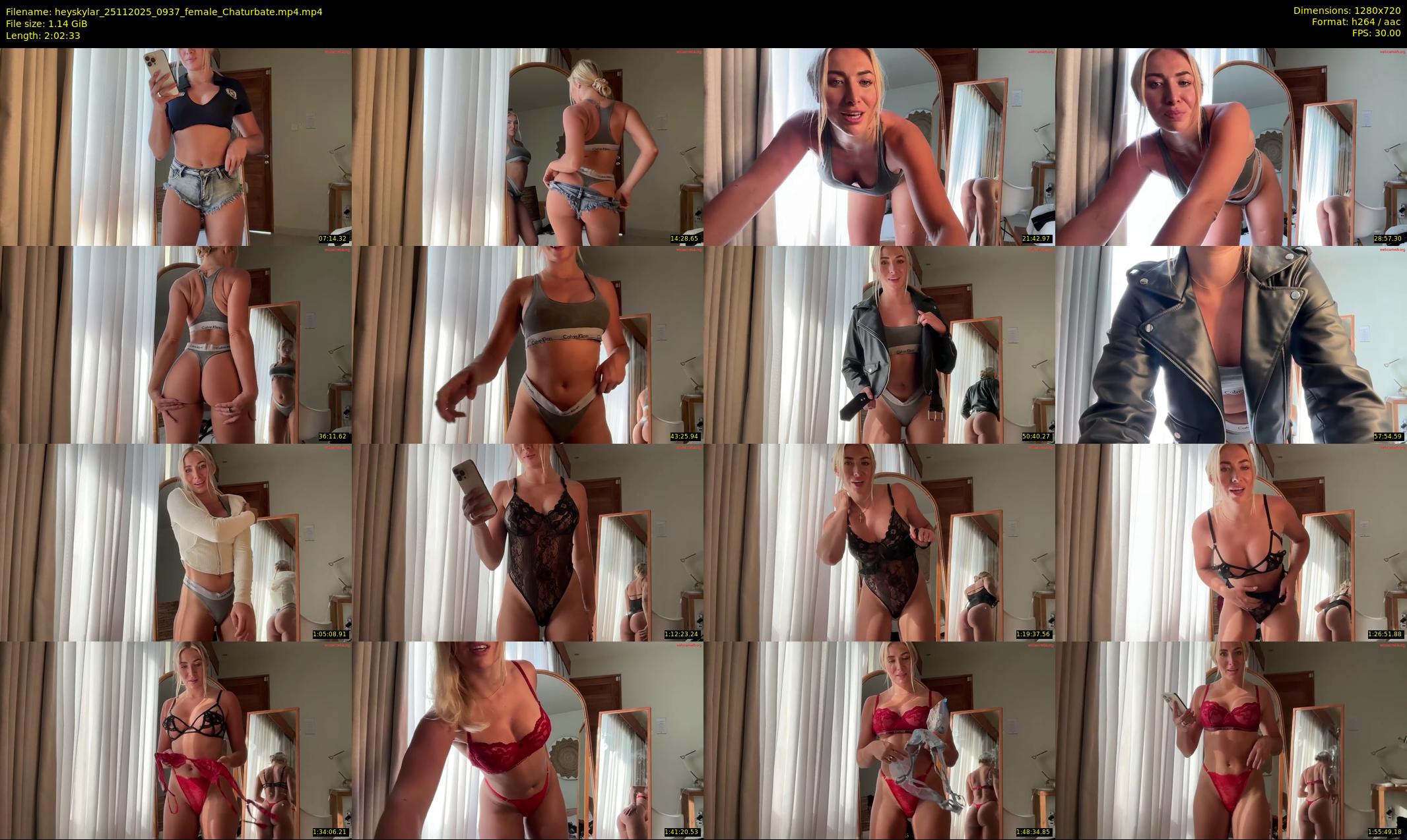 heyskylar — 123 minute Chaturbate female cam show recording, 720p, Nov 25, 2025