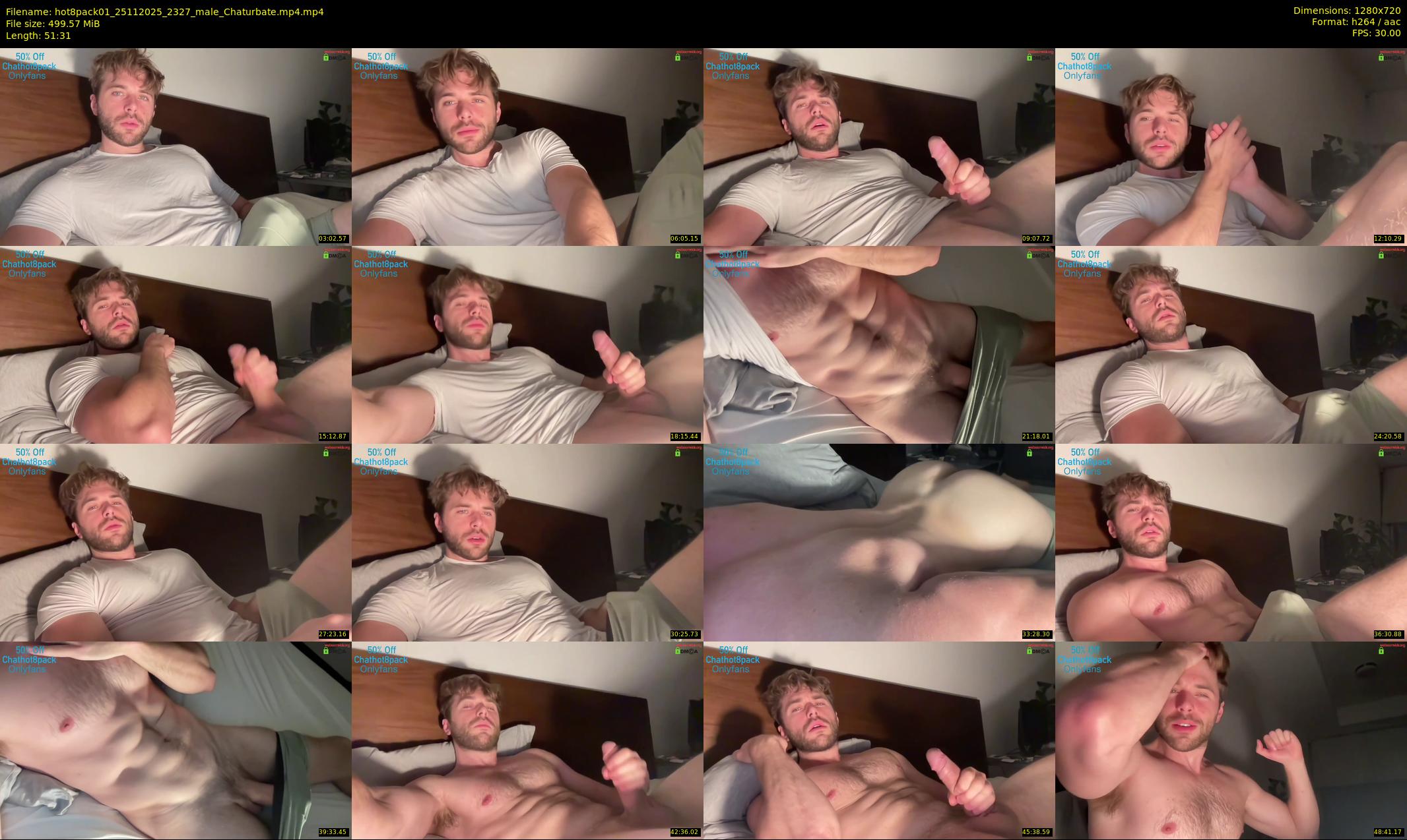 hot8pack01 — 52 minute Chaturbate male cam show recording, 720p, Nov 25, 2025