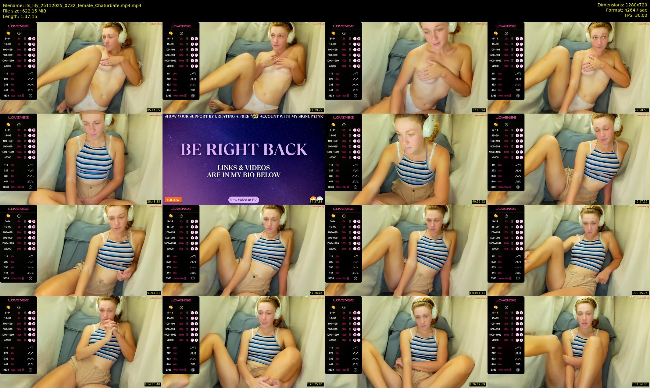 its_lily — 98 minute Chaturbate female cam show recording, 720p, Nov 25, 2025