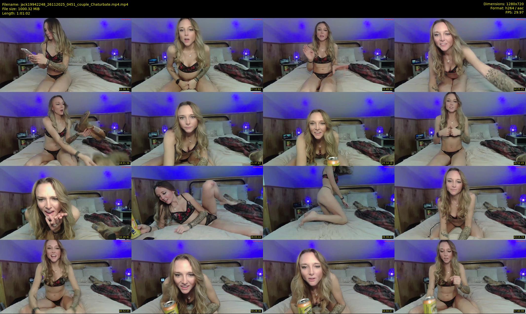 jack19942248 — 62 minute Chaturbate couple cam show recording, 720p, Nov 26, 2025