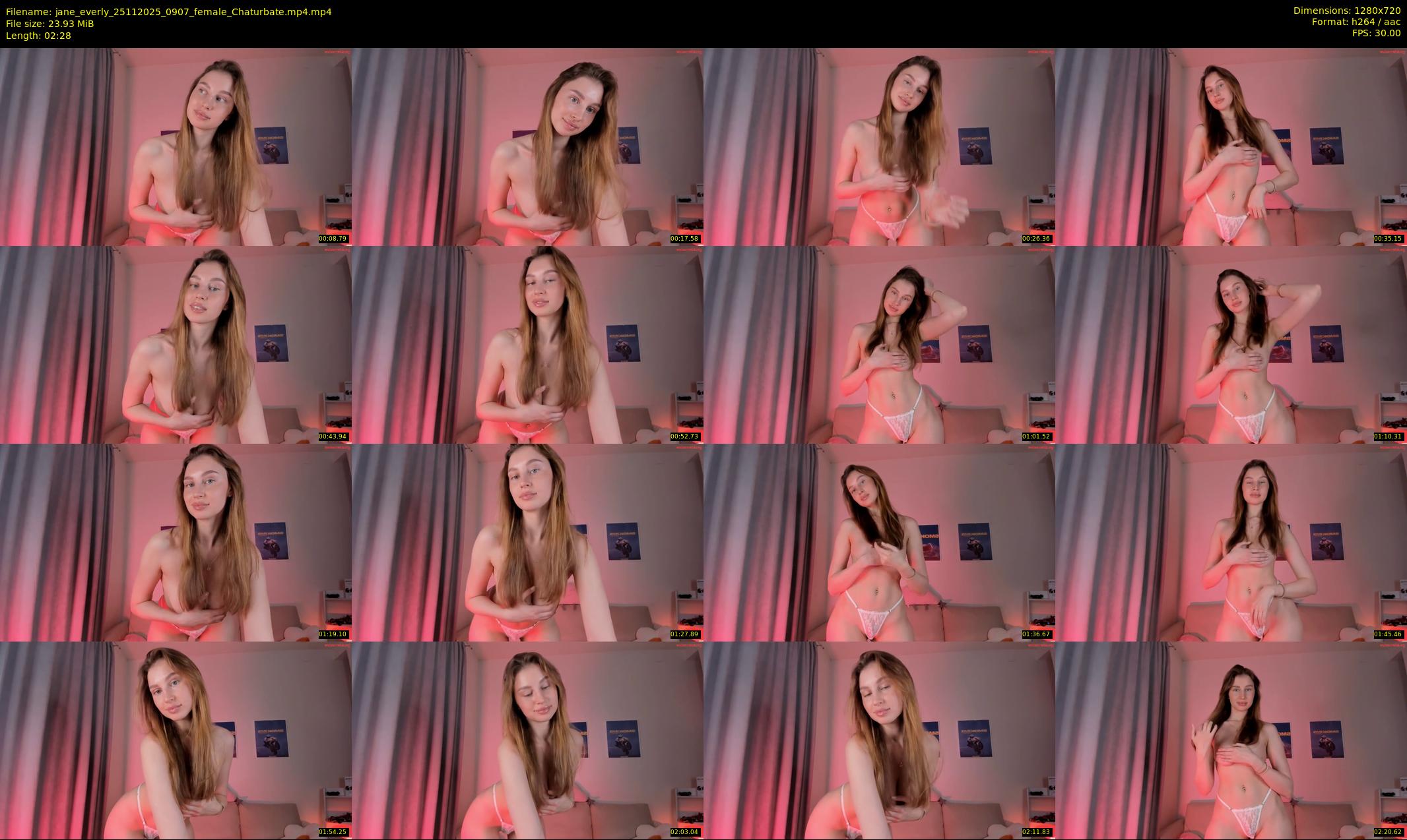 jane_everly — 3 minute Chaturbate female cam show recording, 720p, Nov 25, 2025