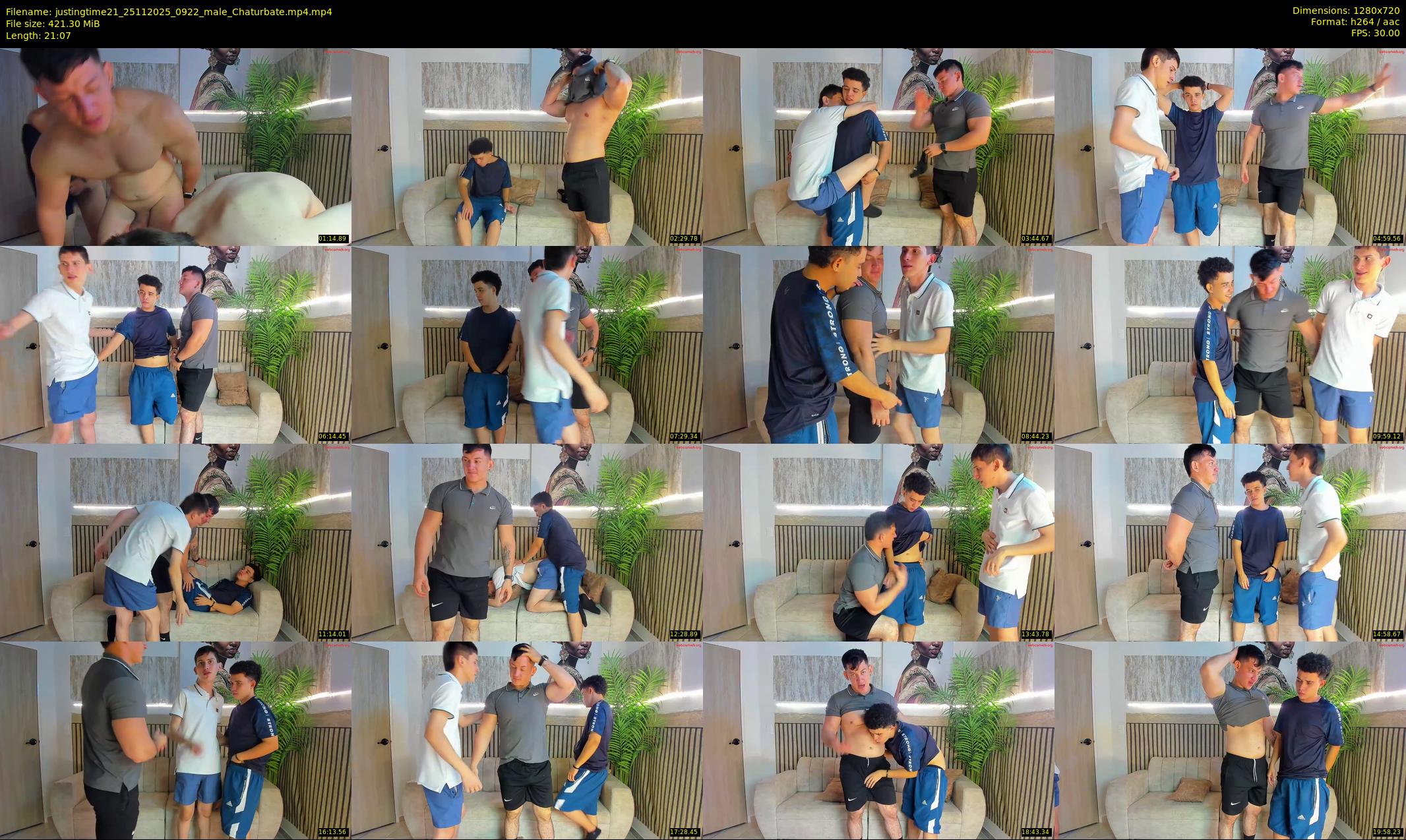 justingtime21 — 22 minute Chaturbate male cam show recording, 720p, Nov 25, 2025