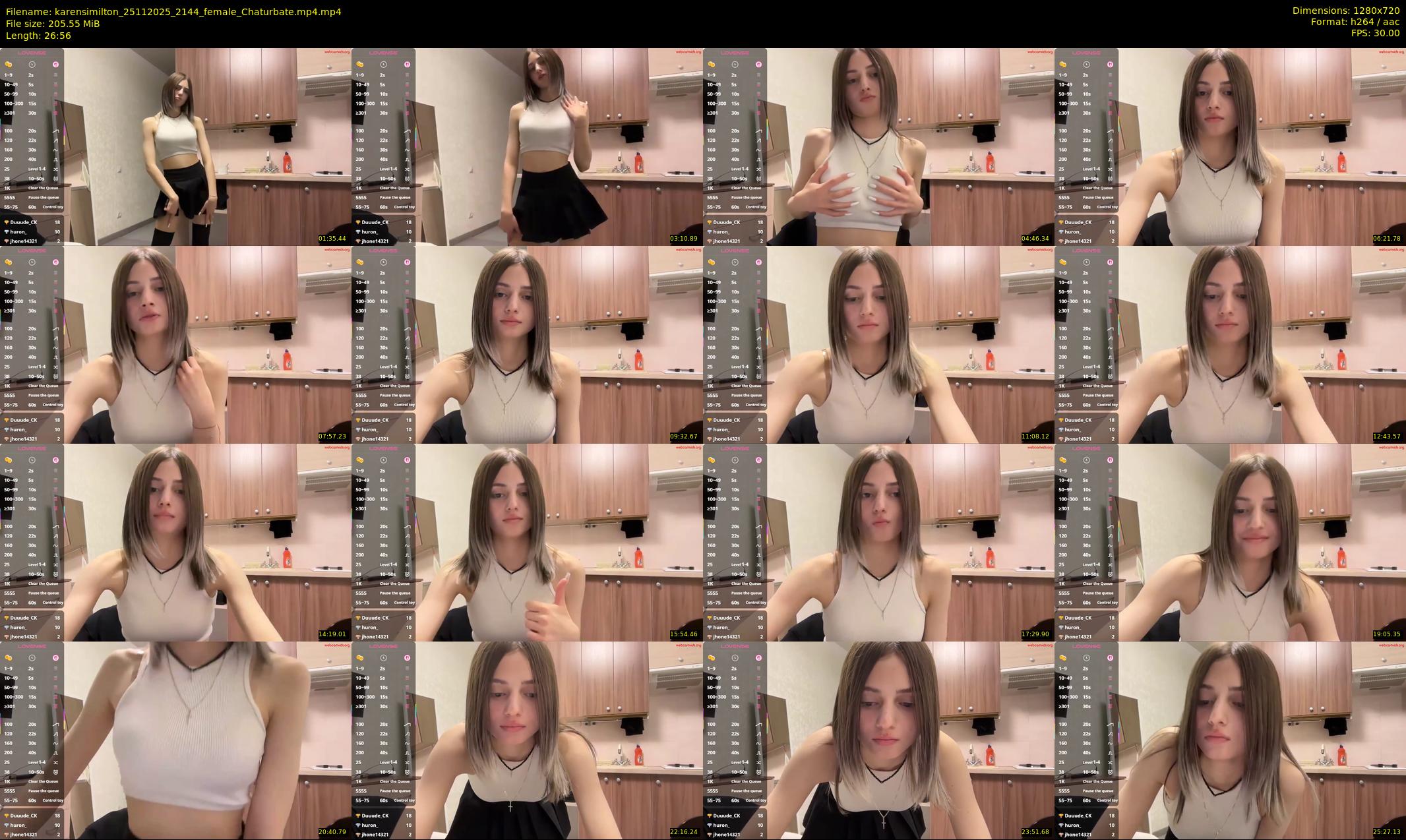 karensimilton — 27 minute Chaturbate female cam show recording, 720p, Nov 25, 2025