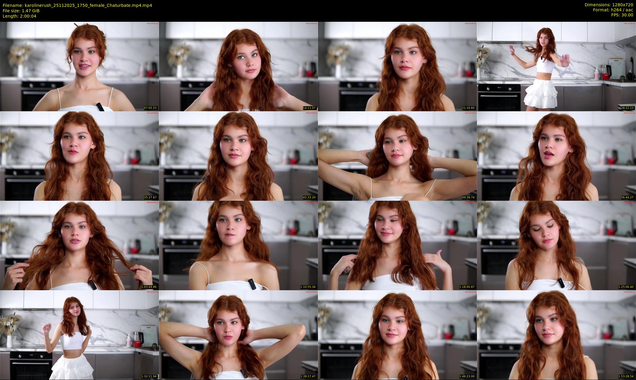 karolinerush — 121 minute Chaturbate female cam show recording, 720p, Nov 25, 2025