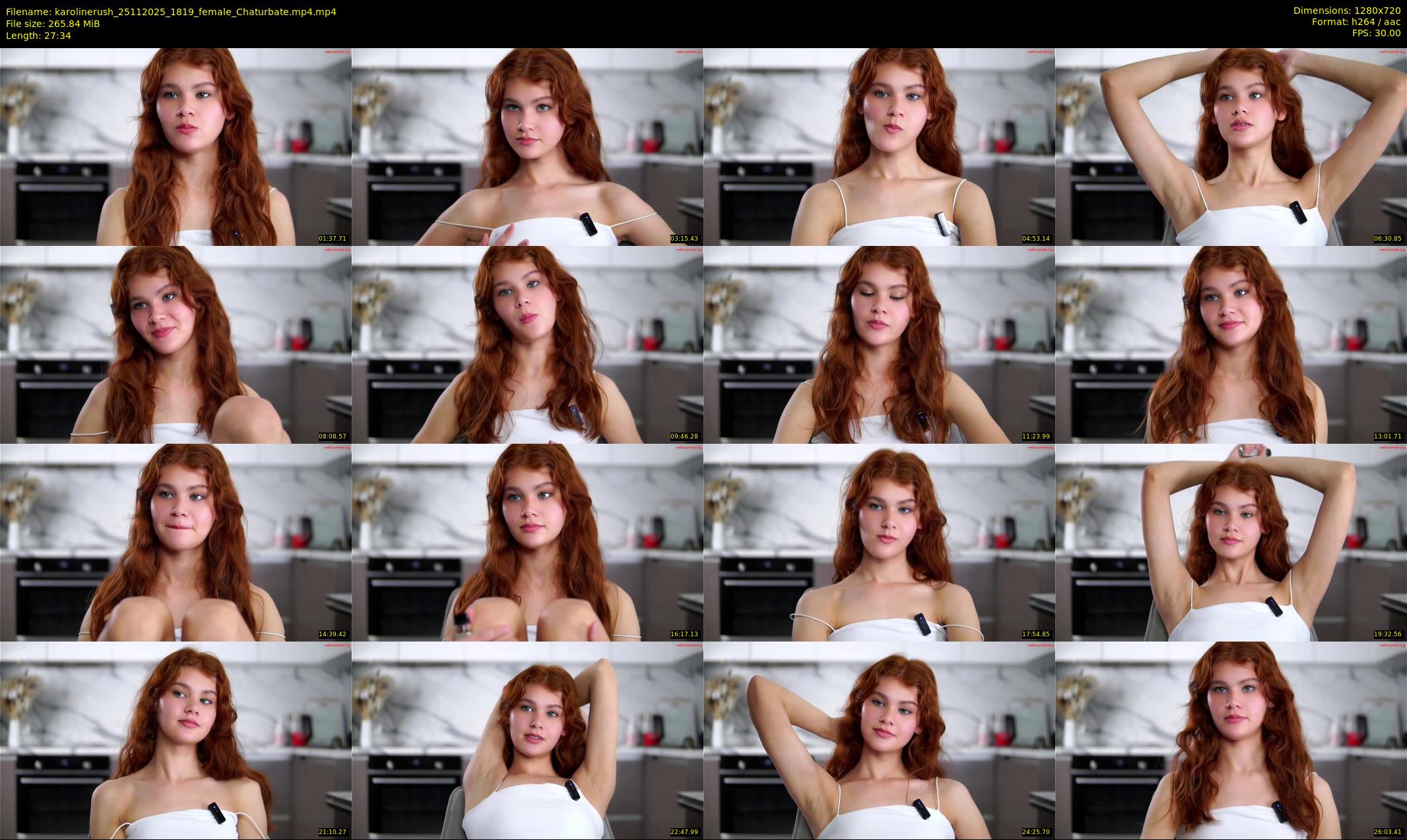 karolinerush — 28 minute Chaturbate female cam show recording, 720p, Nov 25, 2025