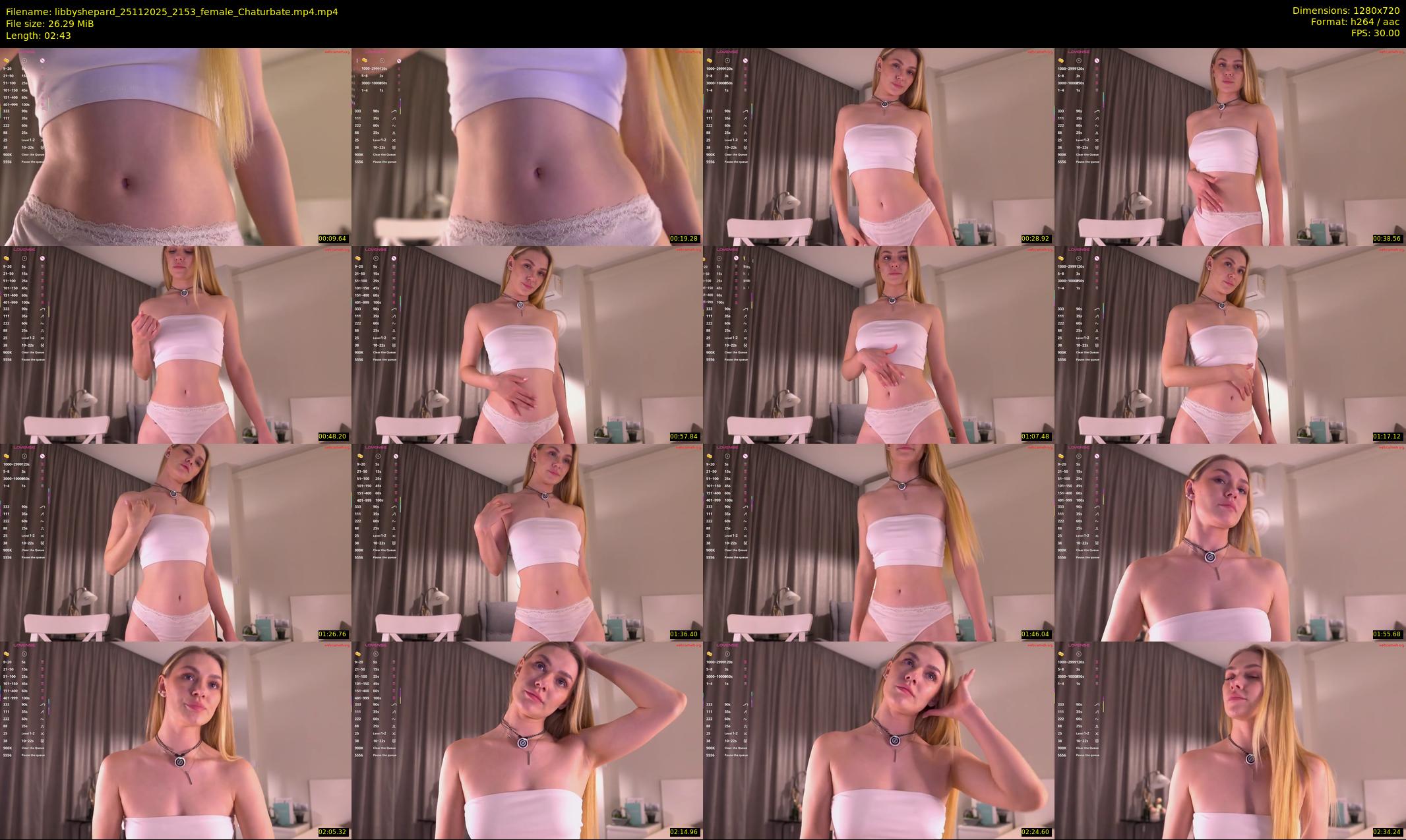 libbyshepard — 3 minute Chaturbate female cam show recording, 720p, Nov 25, 2025