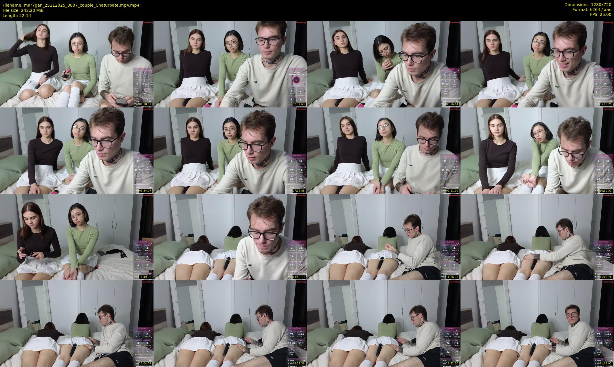 mar7gan — 23 minute Chaturbate couple cam show recording, 720p, Nov 25, 2025