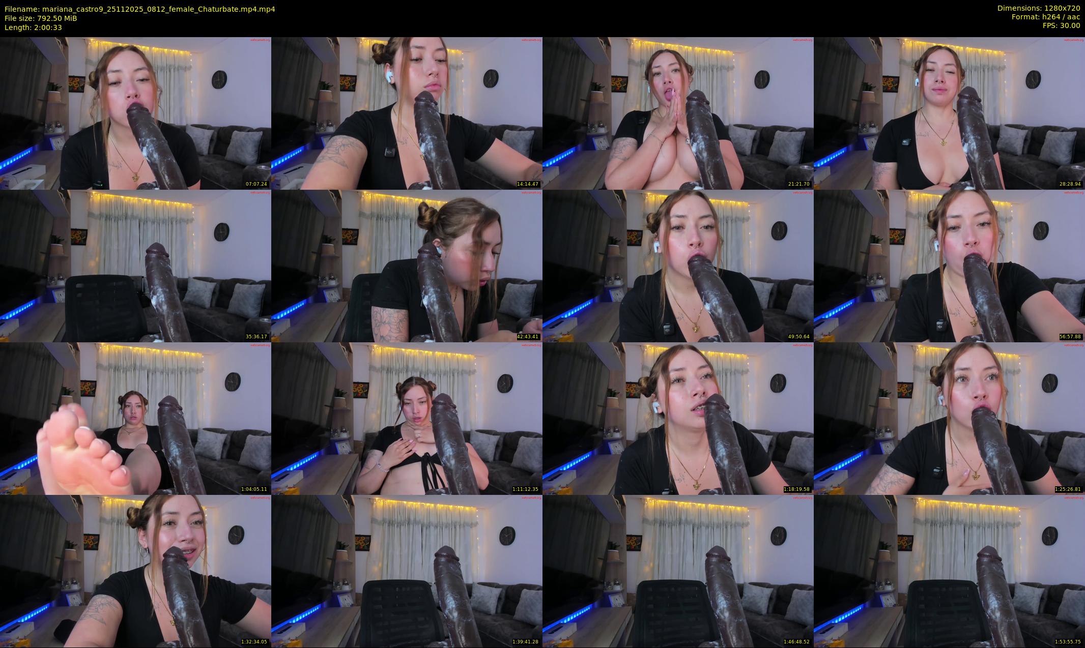 mariana_castro9 — 121 minute Chaturbate female cam show recording, 720p, Nov 25, 2025