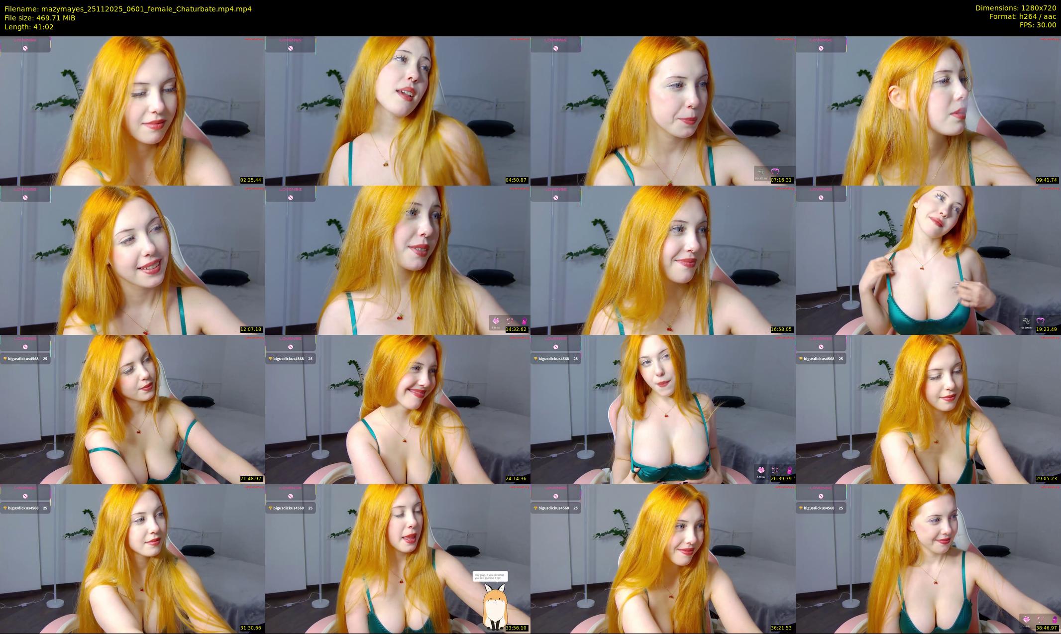 mazymayes — 42 minute Chaturbate female cam show recording, 720p, Nov 25, 2025