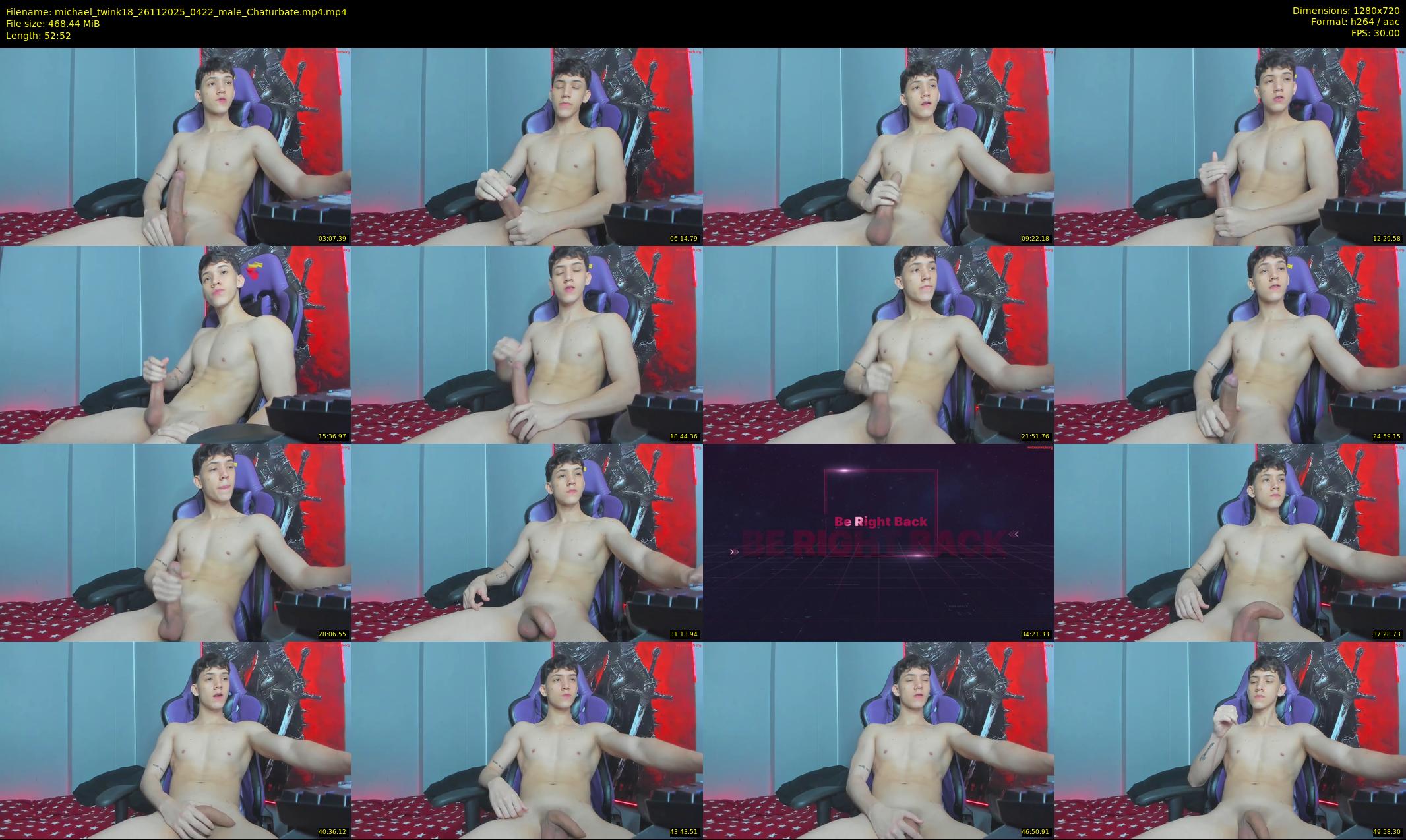 michael_twink18 — 53 minute Chaturbate male cam show recording, 720p, Nov 26, 2025