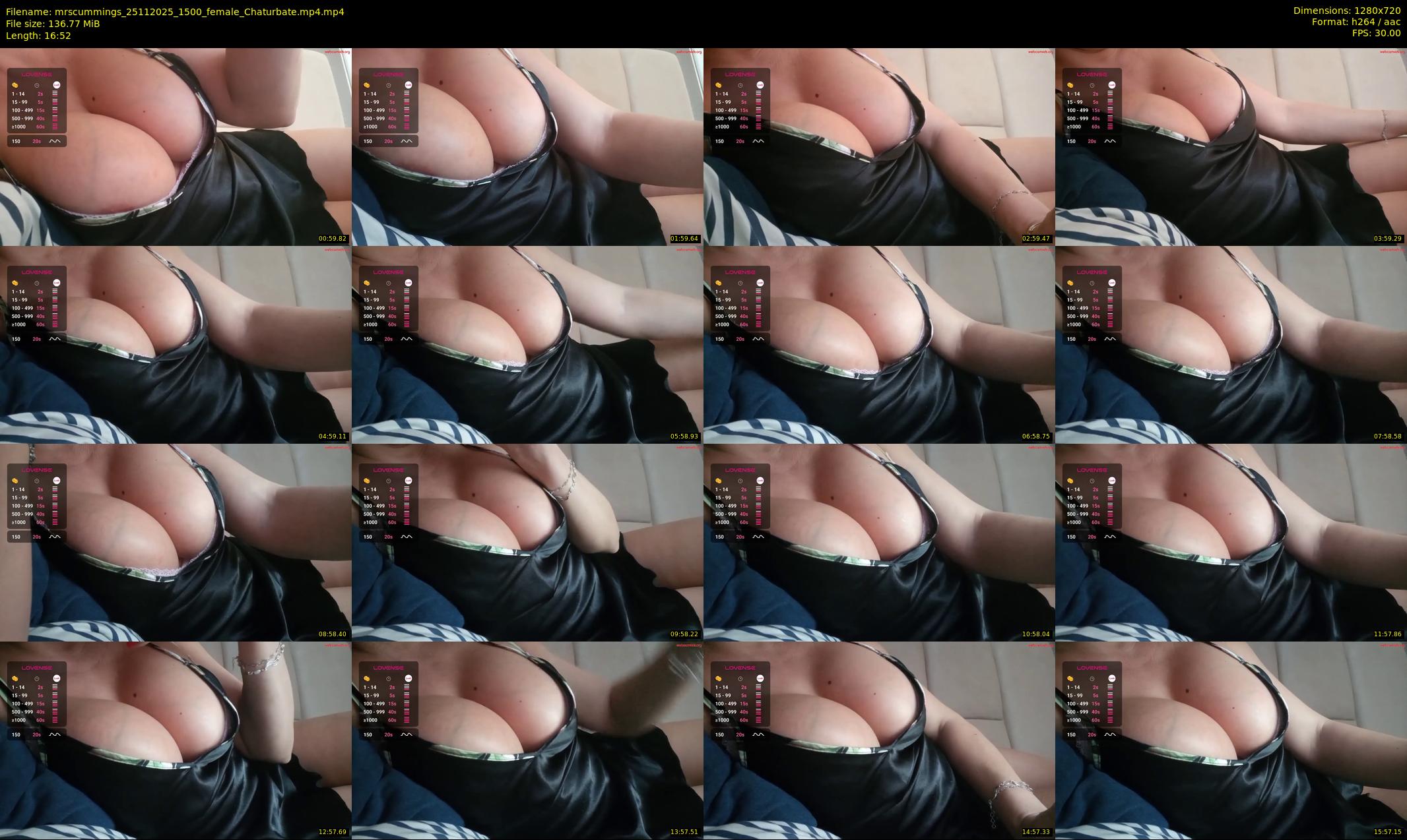 mrscummings — 17 minute Chaturbate female cam show recording, 720p, Nov 25, 2025