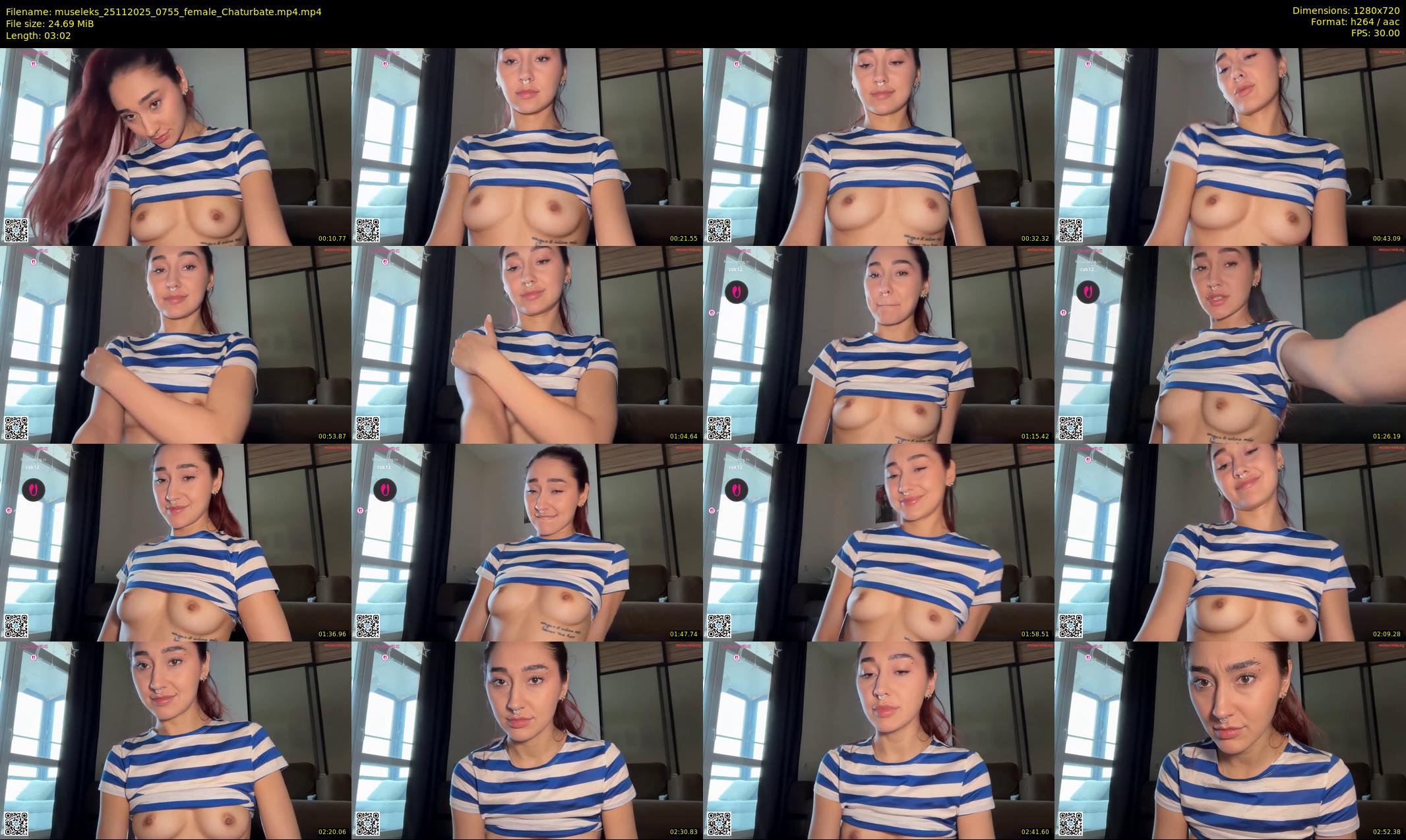 museleks — 4 minute Chaturbate female cam show recording, 720p, Nov 25, 2025