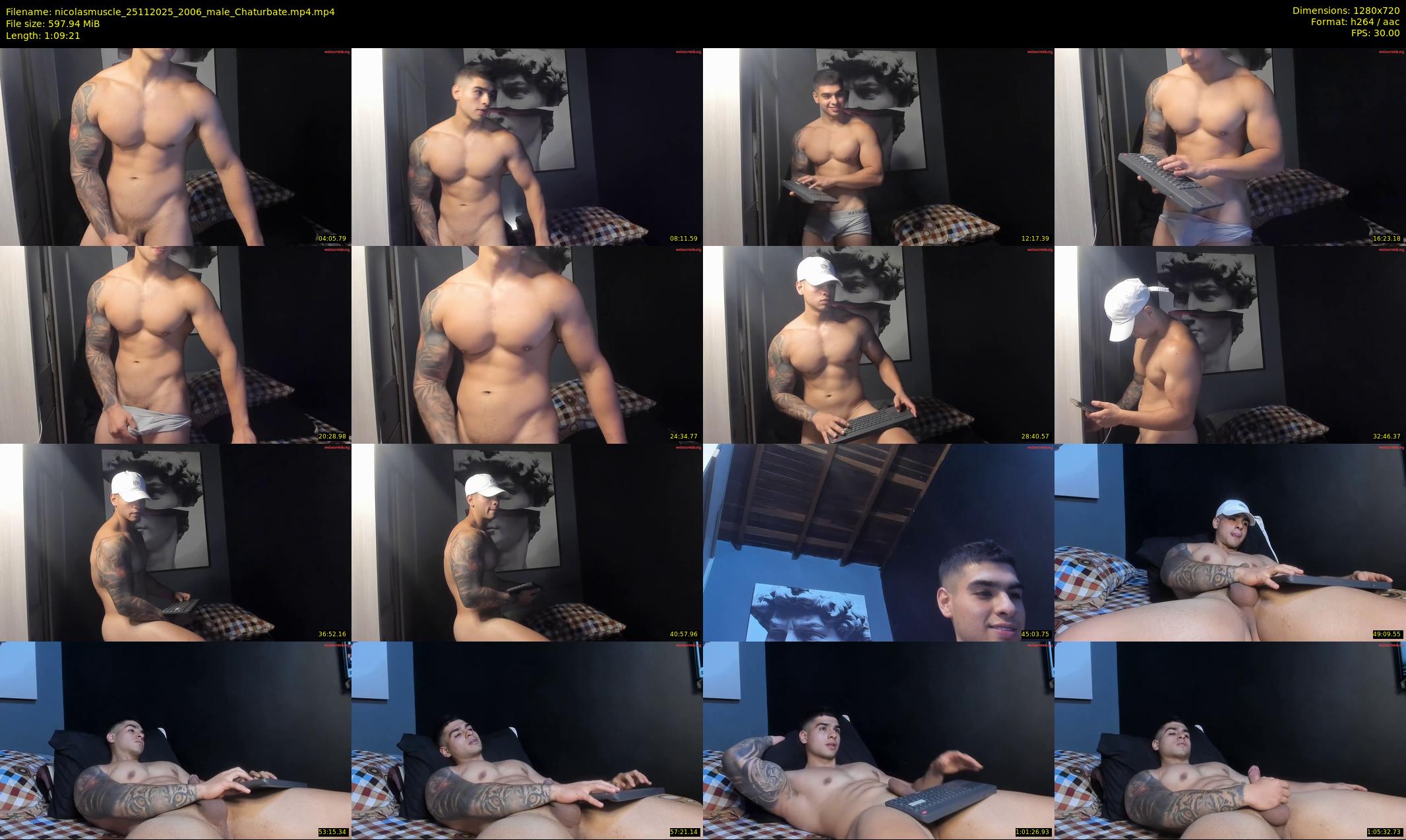 nicolasmuscle — 70 minute Chaturbate male cam show recording, 720p, Nov 25, 2025