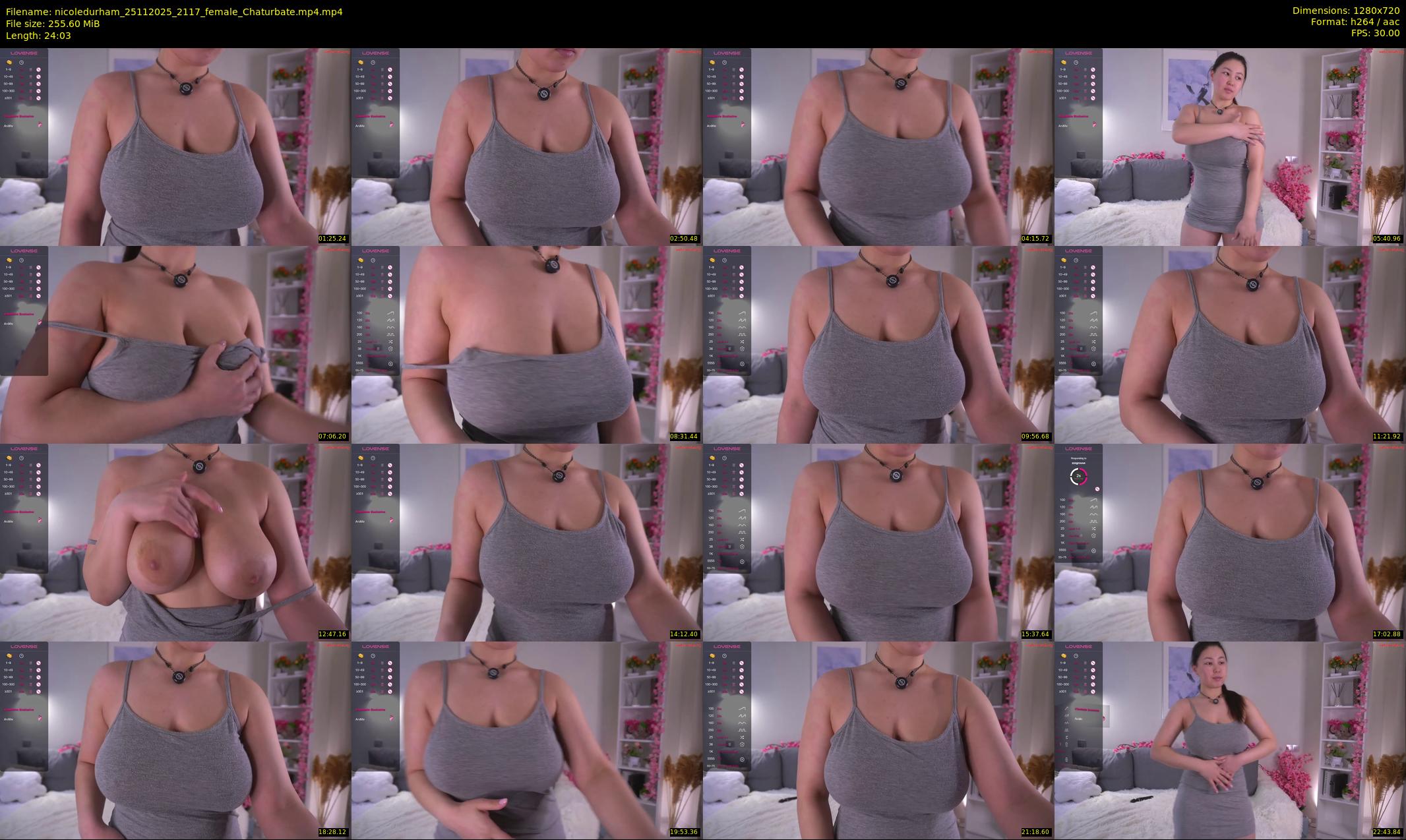 nicoledurham — 25 minute Chaturbate female cam show recording, 720p, Nov 25, 2025