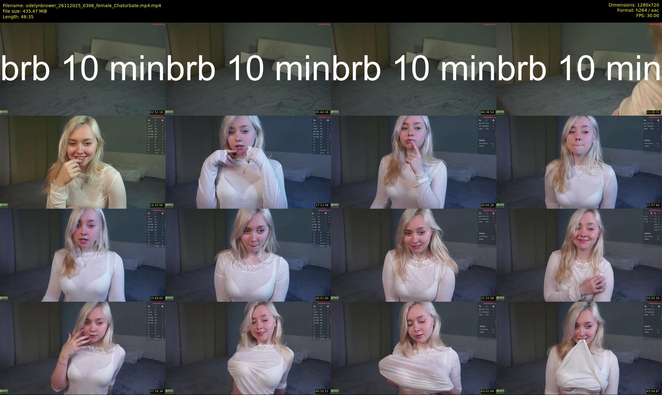 odelynbrower — 49 minute Chaturbate female cam show recording, 720p, Nov 26, 2025