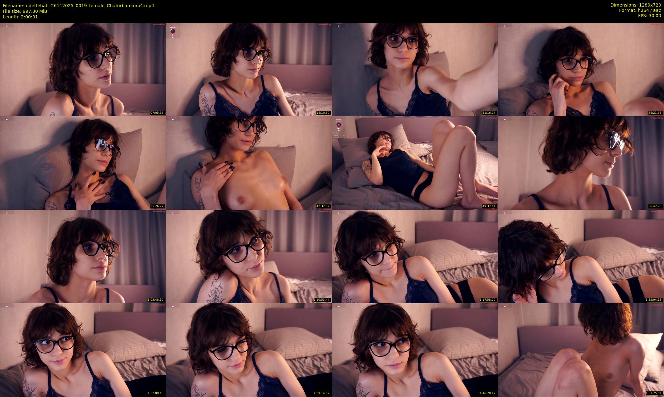 odettehatt — 121 minute Chaturbate female cam show recording, 720p, Nov 26, 2025