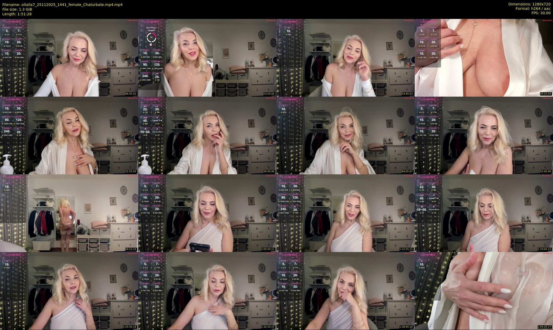 ollalla7 — 112 minute Chaturbate female cam show recording, 720p, Nov 25, 2025