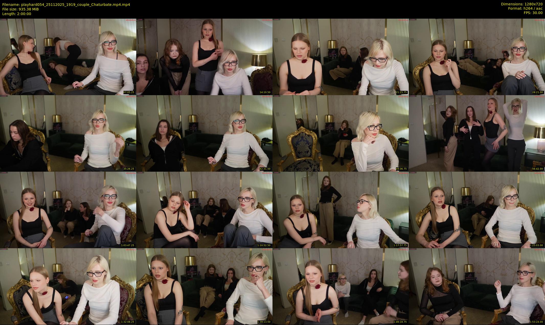 playhard054 — 120 minute Chaturbate couple cam show recording, 720p, Nov 25, 2025