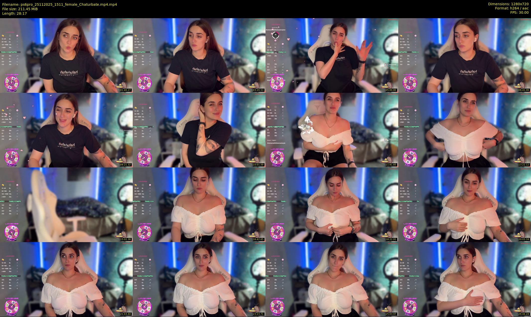 ps6pro — 29 minute Chaturbate female cam show recording, 720p, Nov 25, 2025