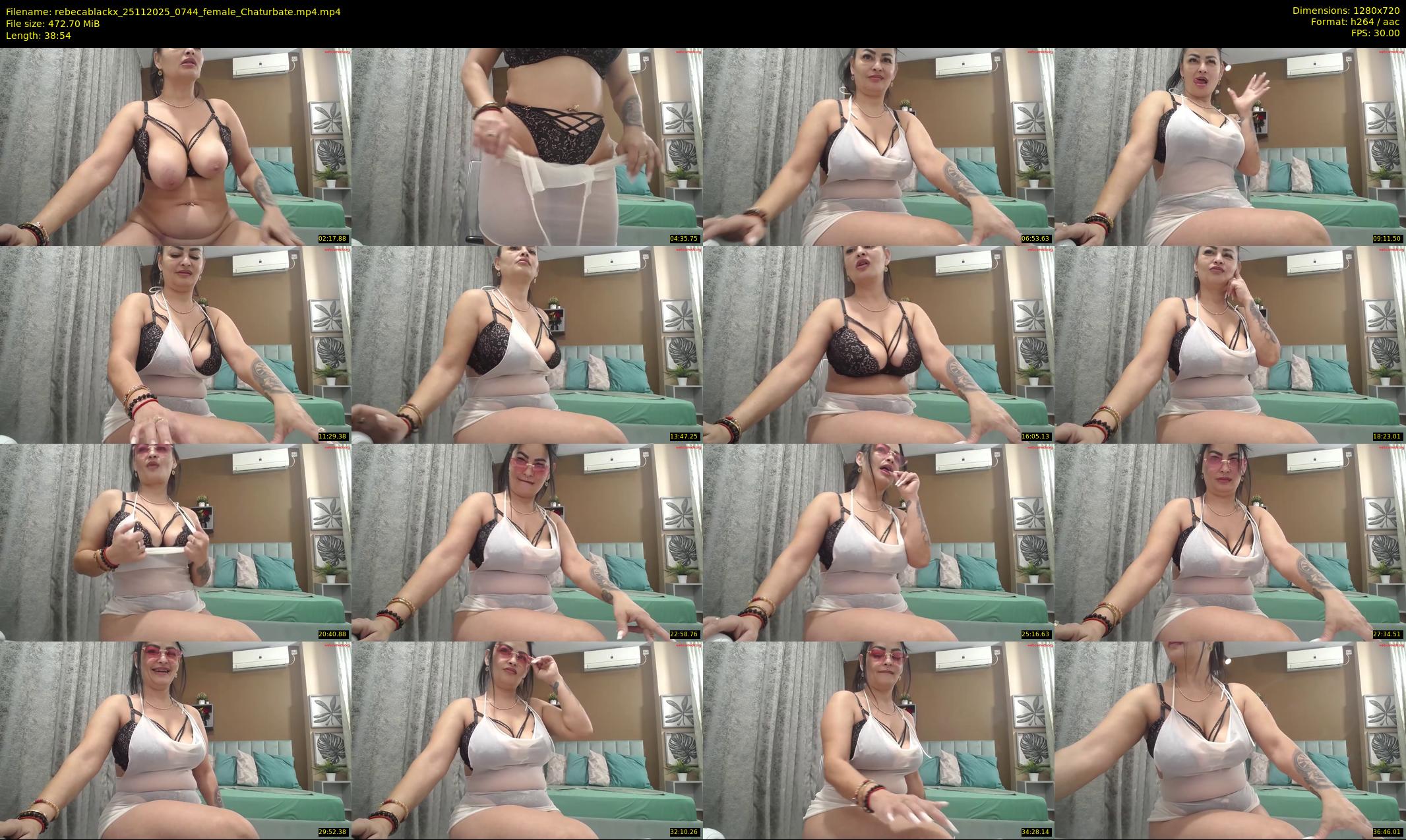 rebecablackx — 39 minute Chaturbate female cam show recording, 720p, Nov 25, 2025