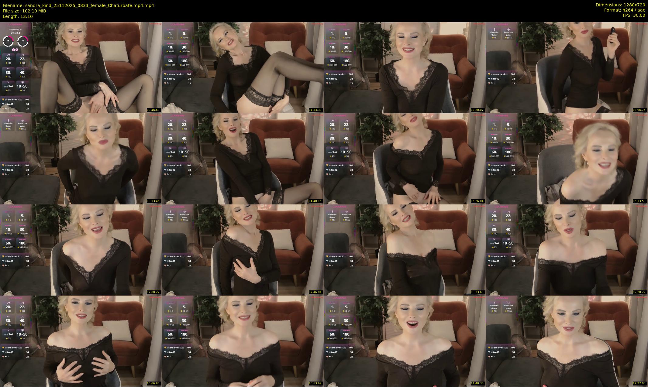 sandra_kind — 14 minute Chaturbate female cam show recording, 720p, Nov 25, 2025