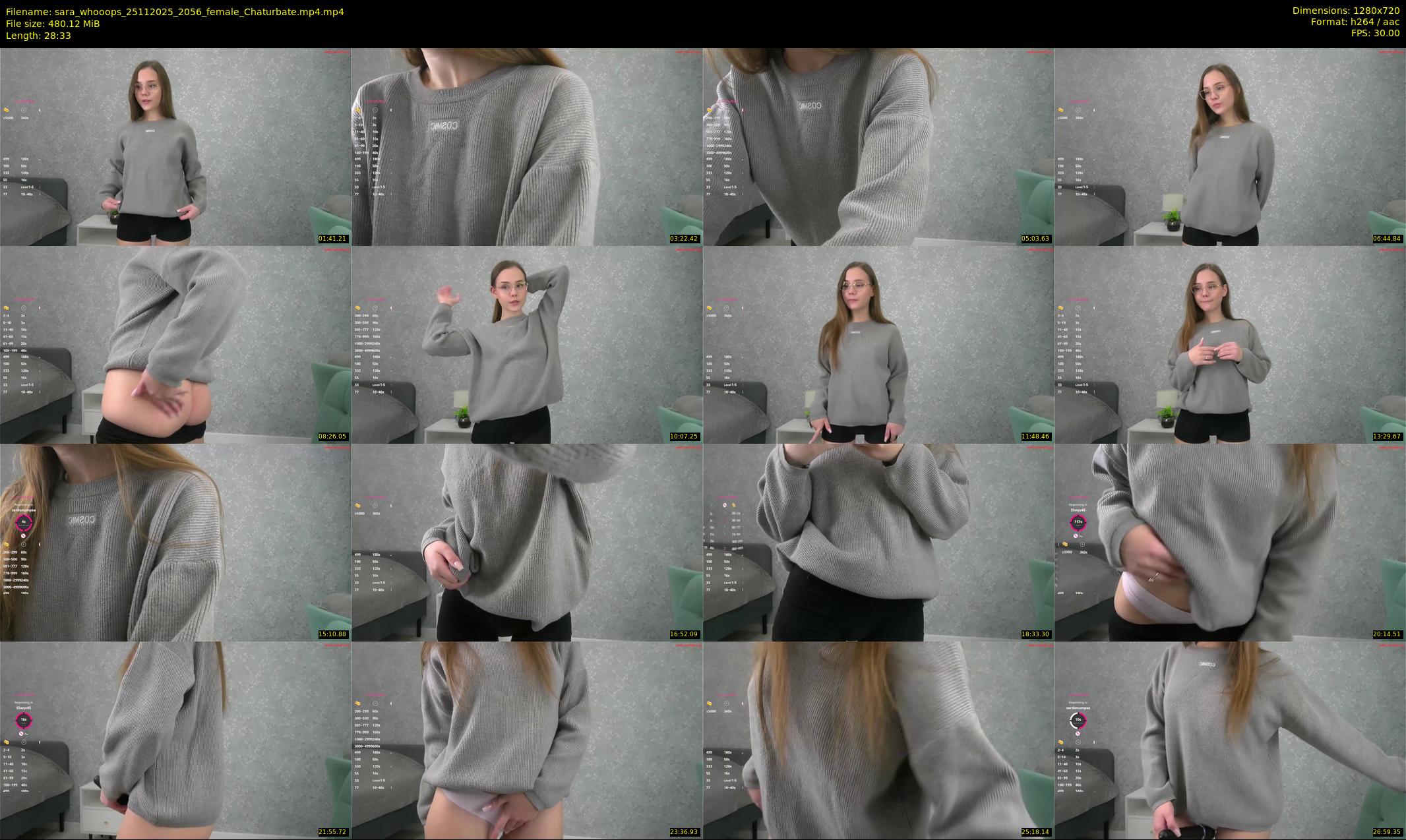 sara_whooops — 29 minute Chaturbate female cam show recording, 720p, Nov 25, 2025